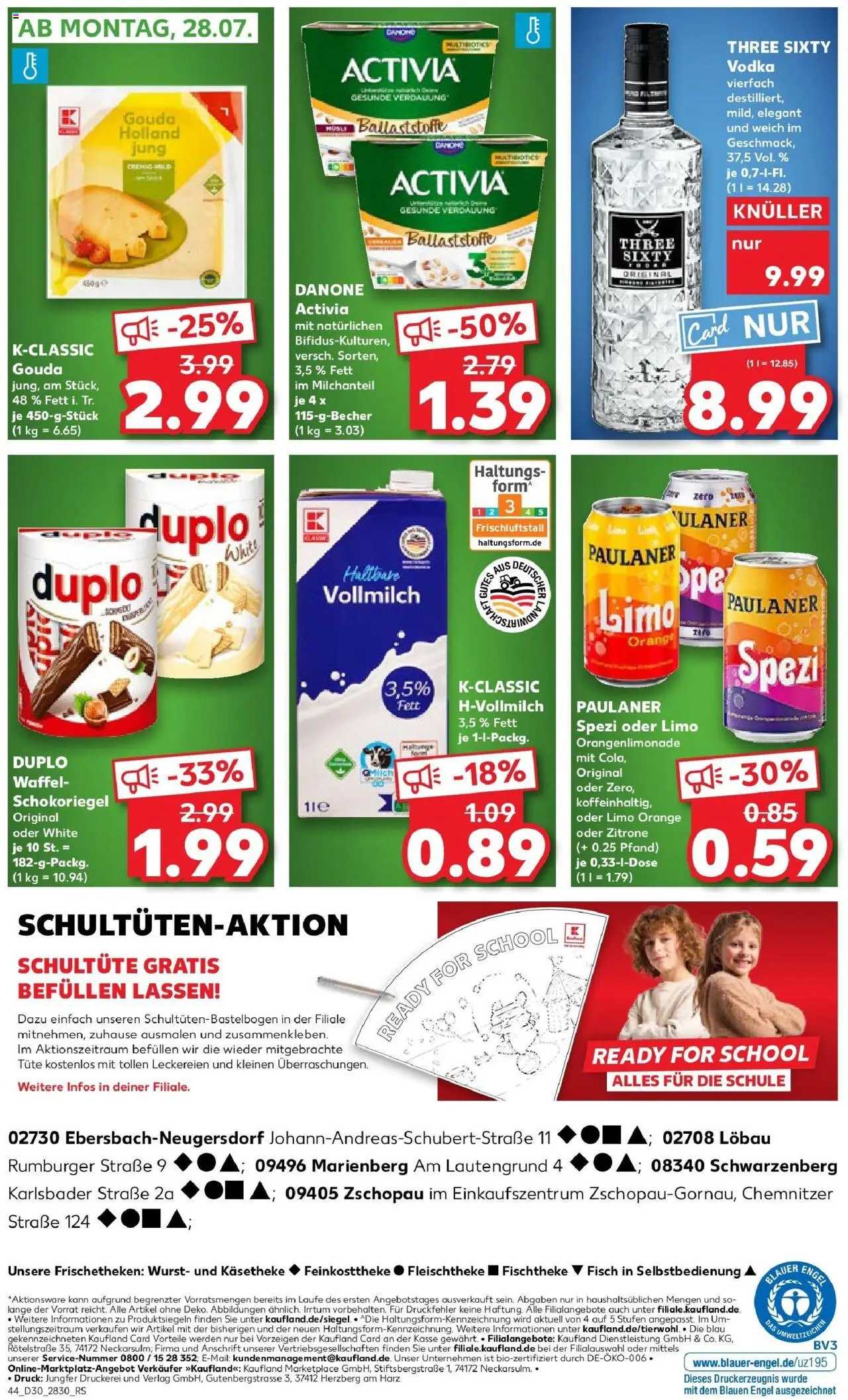 Kaufland prospekt Marienberg	 - gültig ab dem 27.07.2025 | Seite: 7 | Produkte: Activia, Fisch, Zitrone, Vodka
