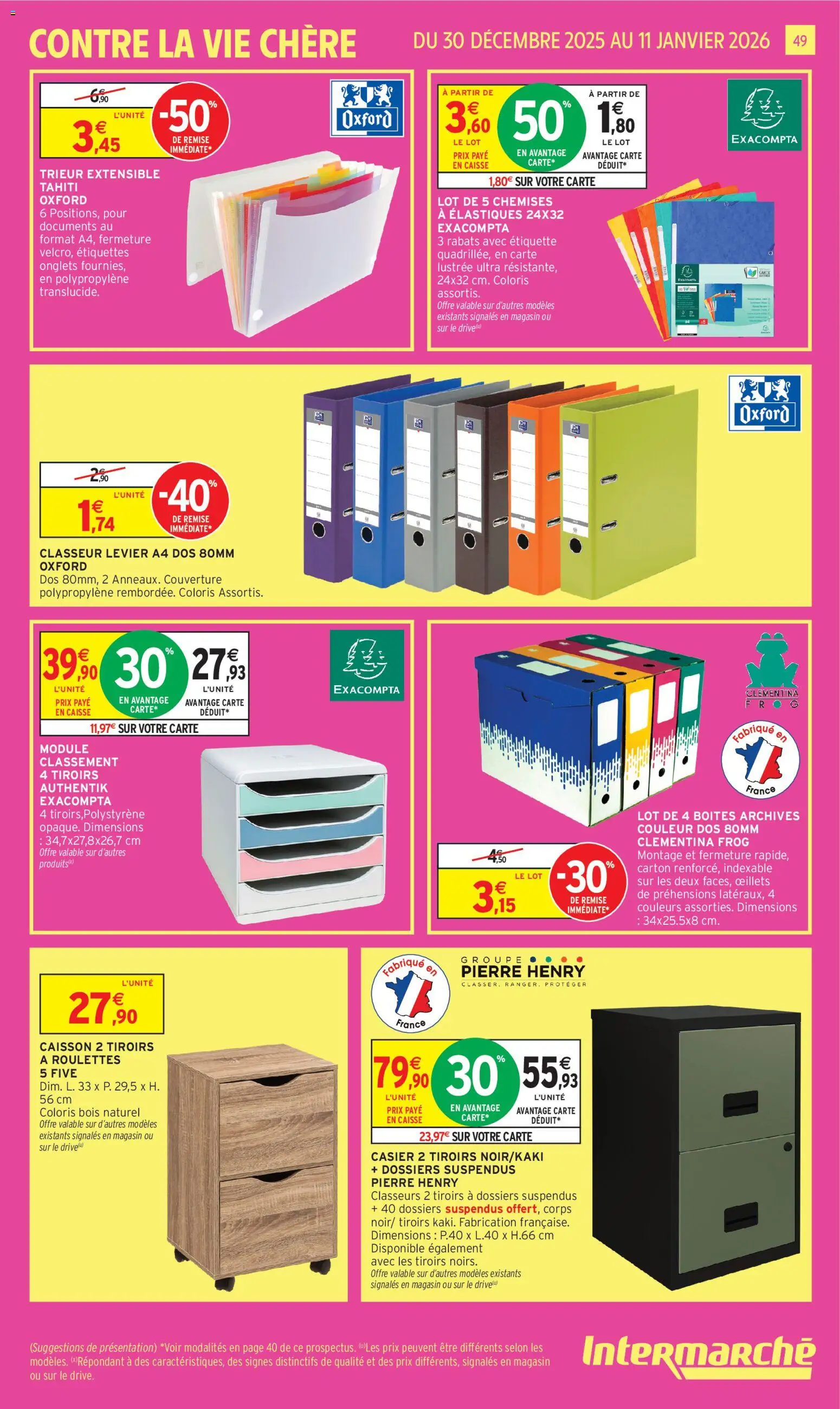 {H1} | Page: 49 | Produits: Couverture, Tiroirs, Élastiques