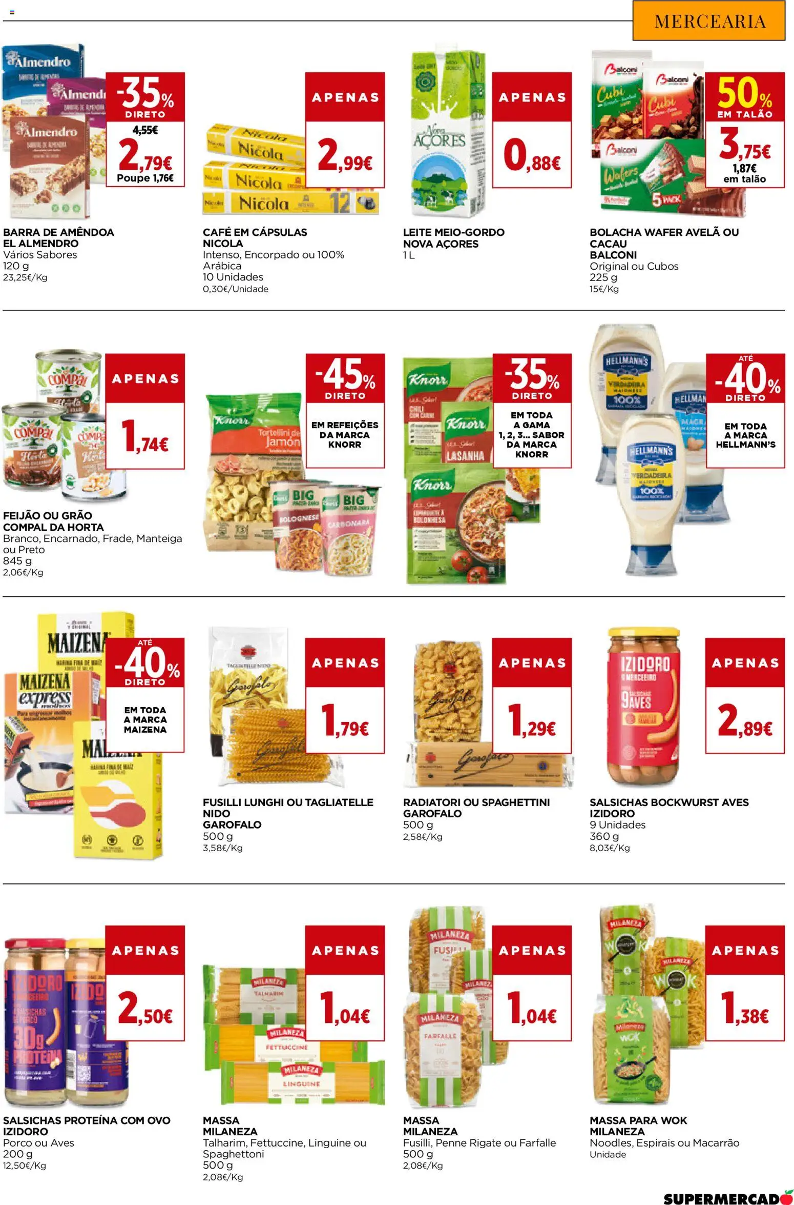 El Corte Ingles folheto │ válido de 16.01.2026 | Página: 23 | Produtos: Knorr, Café, Massa, Proteina