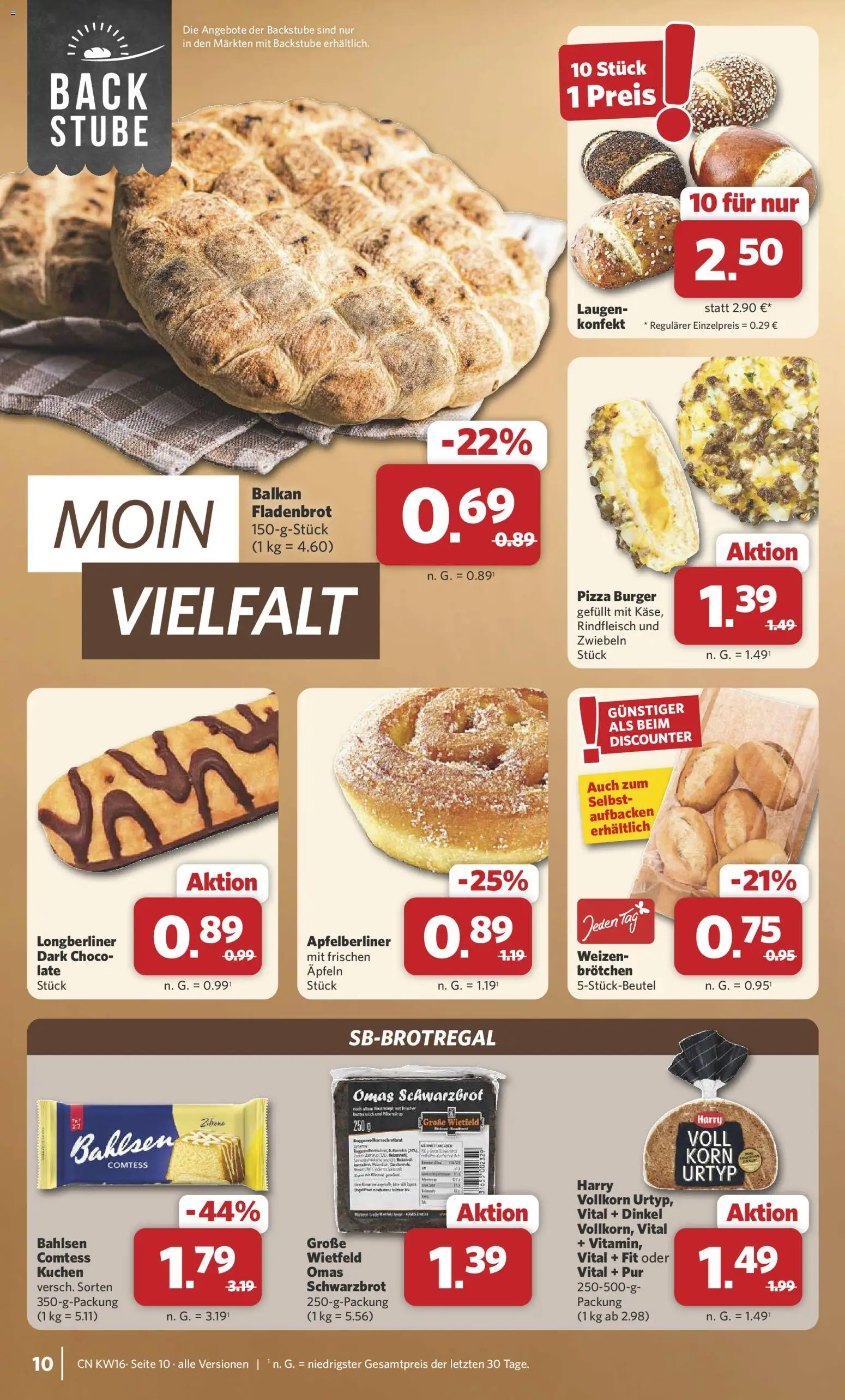 Combi Prospekt 	 – gültig ab 13.04.2026 | Seite: 10 | Produkte: Burger, Zwiebeln, Rindfleisch, Kuchen