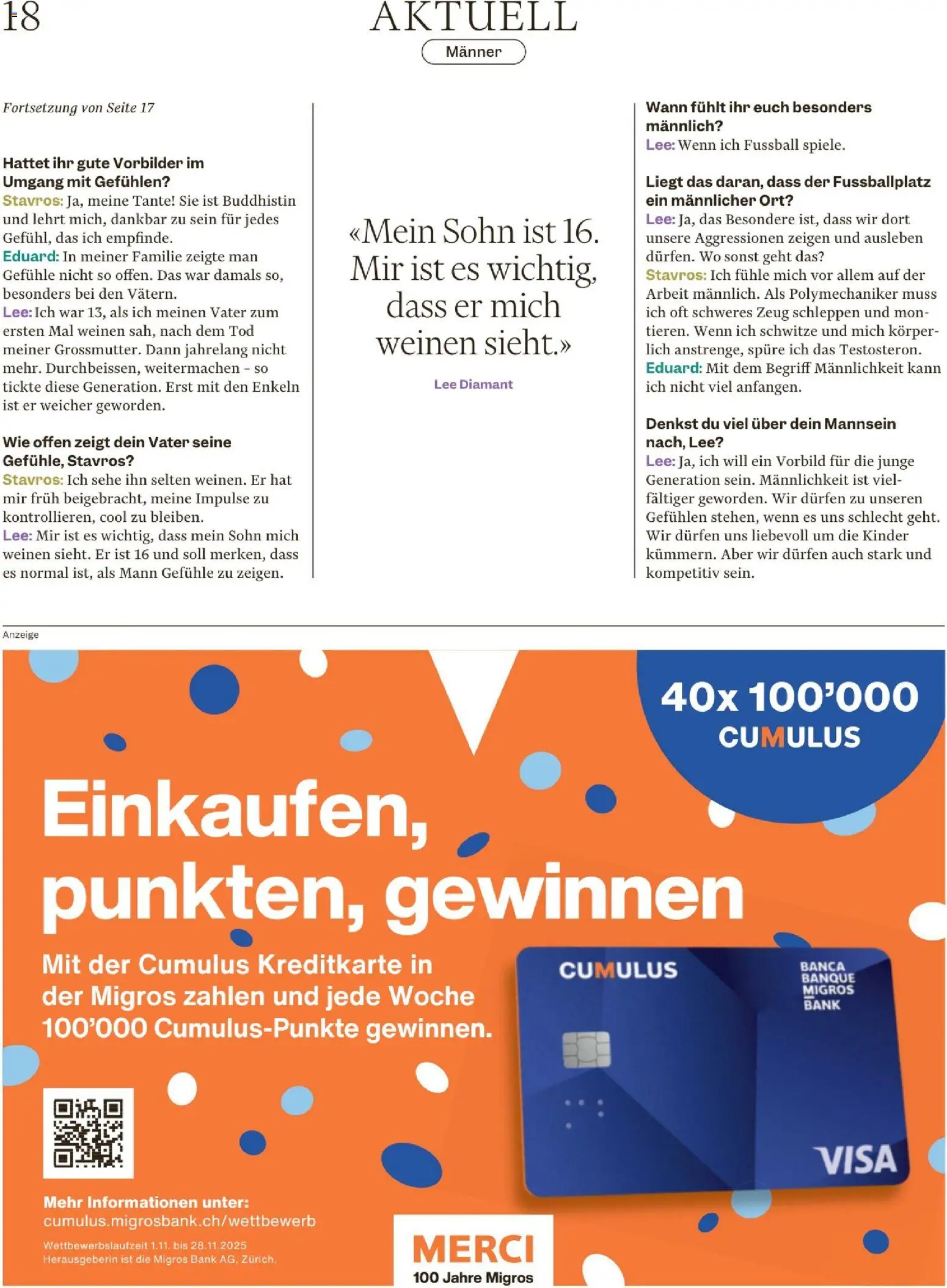Migros Magazin – gültig ab 17.11.2025 | Seite: 18 | Produkte: Fußball