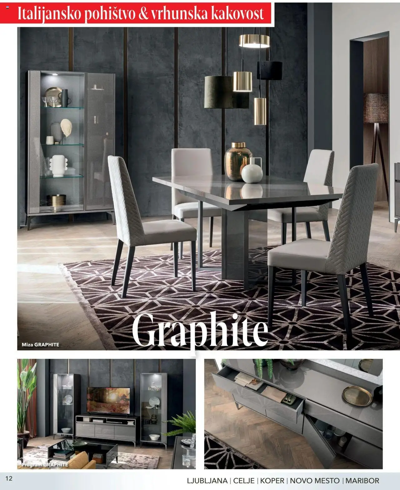 Harvey Norman katalog praznična jedilnica │ velja od 07.12.2023 | Stran: 12 | Izdelki: Pohištvo, Miza