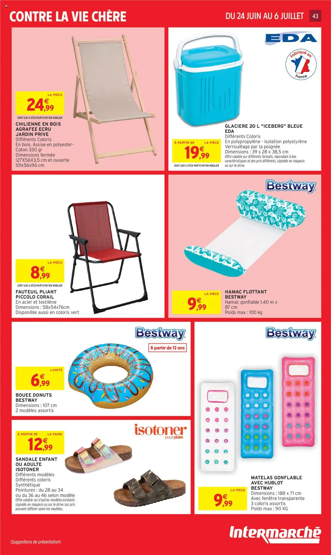  | Page: 45 | Produits: Poids, Hamac, Bouée, Matelas