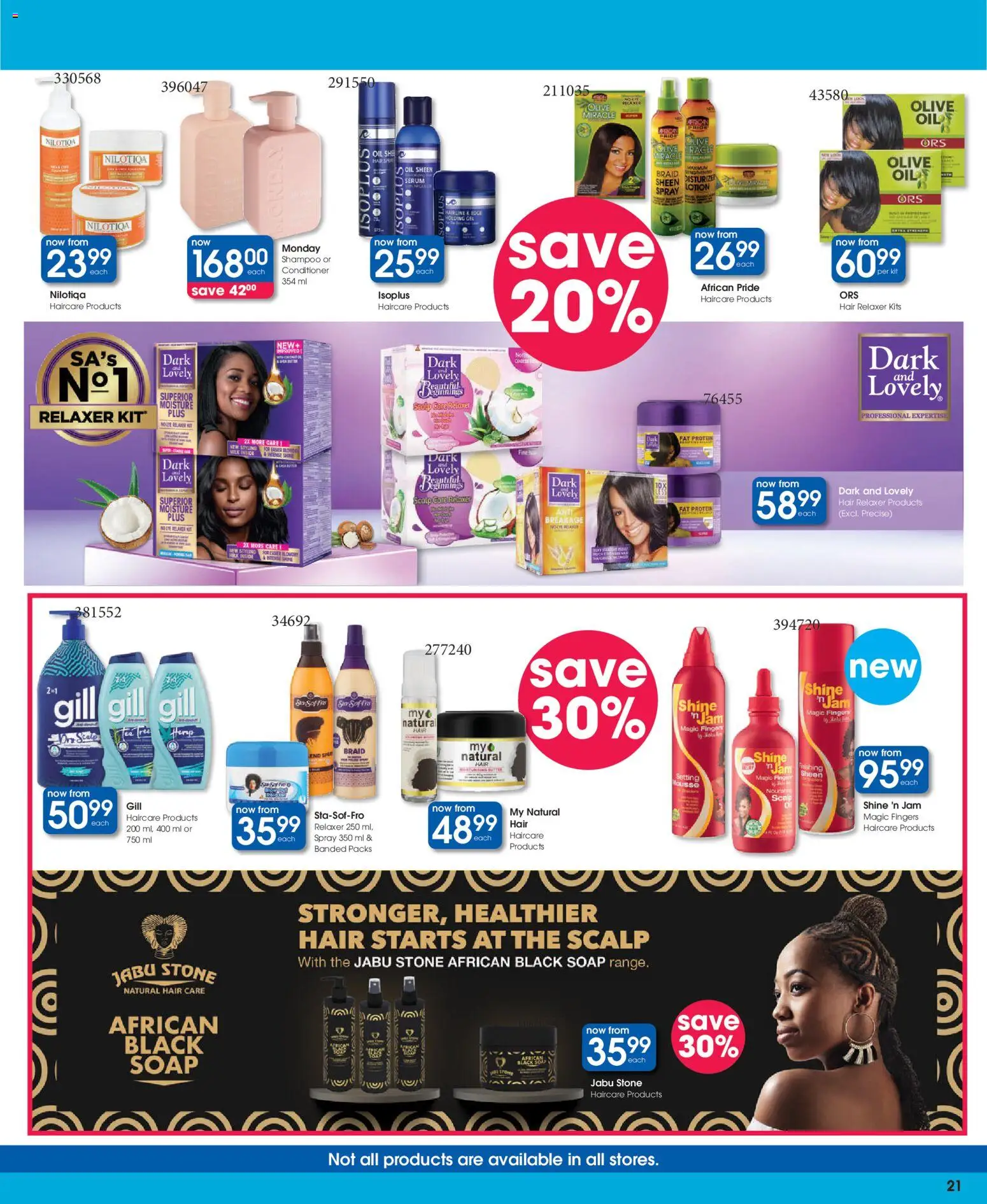 New Clicks catalogue – valid from 23.10.2025 | Page: 21 | Products: Detergente líquido, Oil, Soap, Lotion