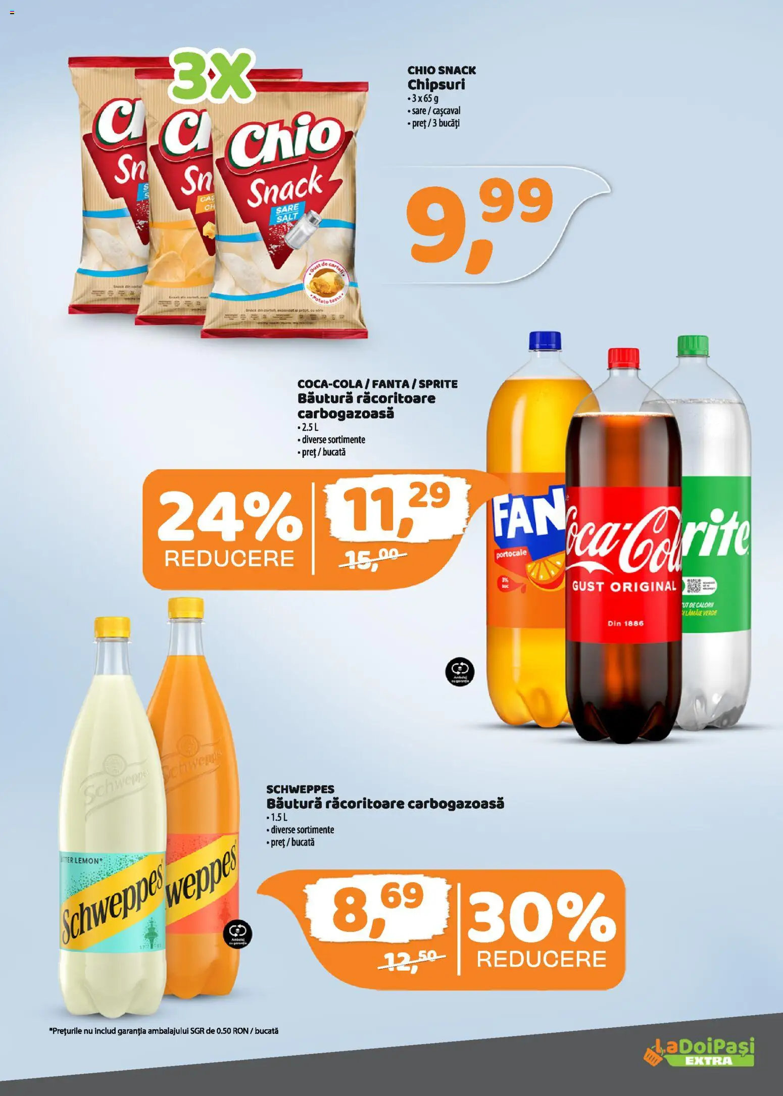 Noul catalog LaDoiPași – valabil de la 16.03.2026 | Pagină: 8 | Produse: Cașcaval, Portocale, Chipsuri, Sare