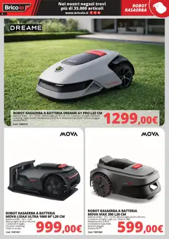 Anteprima del volantino Brico io volantino Macchine da giardino valido a partire dal 30.03.2026 | Pagina: 2 | Prodotti: Rasaerba, Robot, Batteria