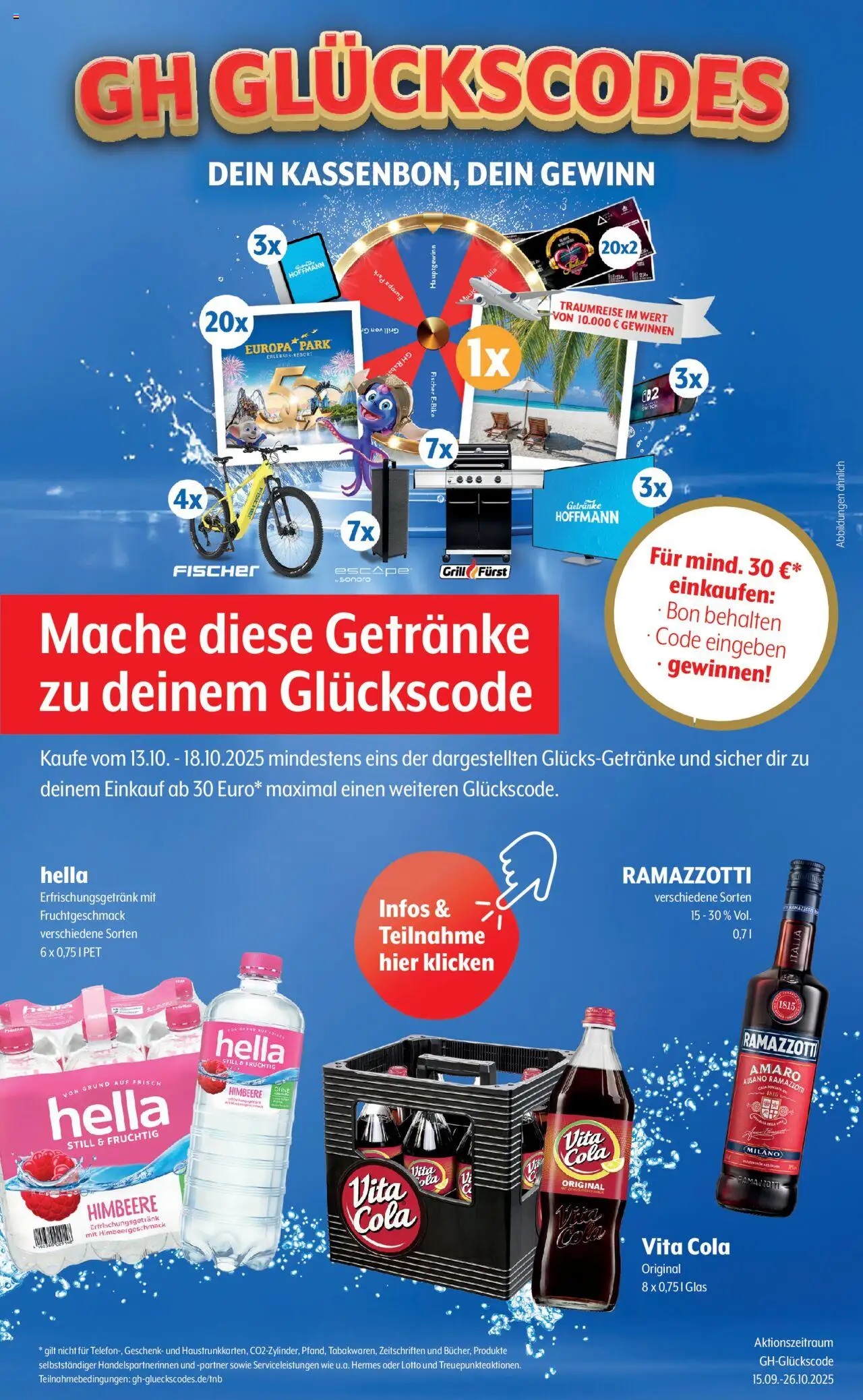 Getränke Hoffmann Prospekt 	 – gültig ab 13.10.2025 | Seite: 12 | Produkte: Hella, Vita cola, Himbeere, Ramazzotti