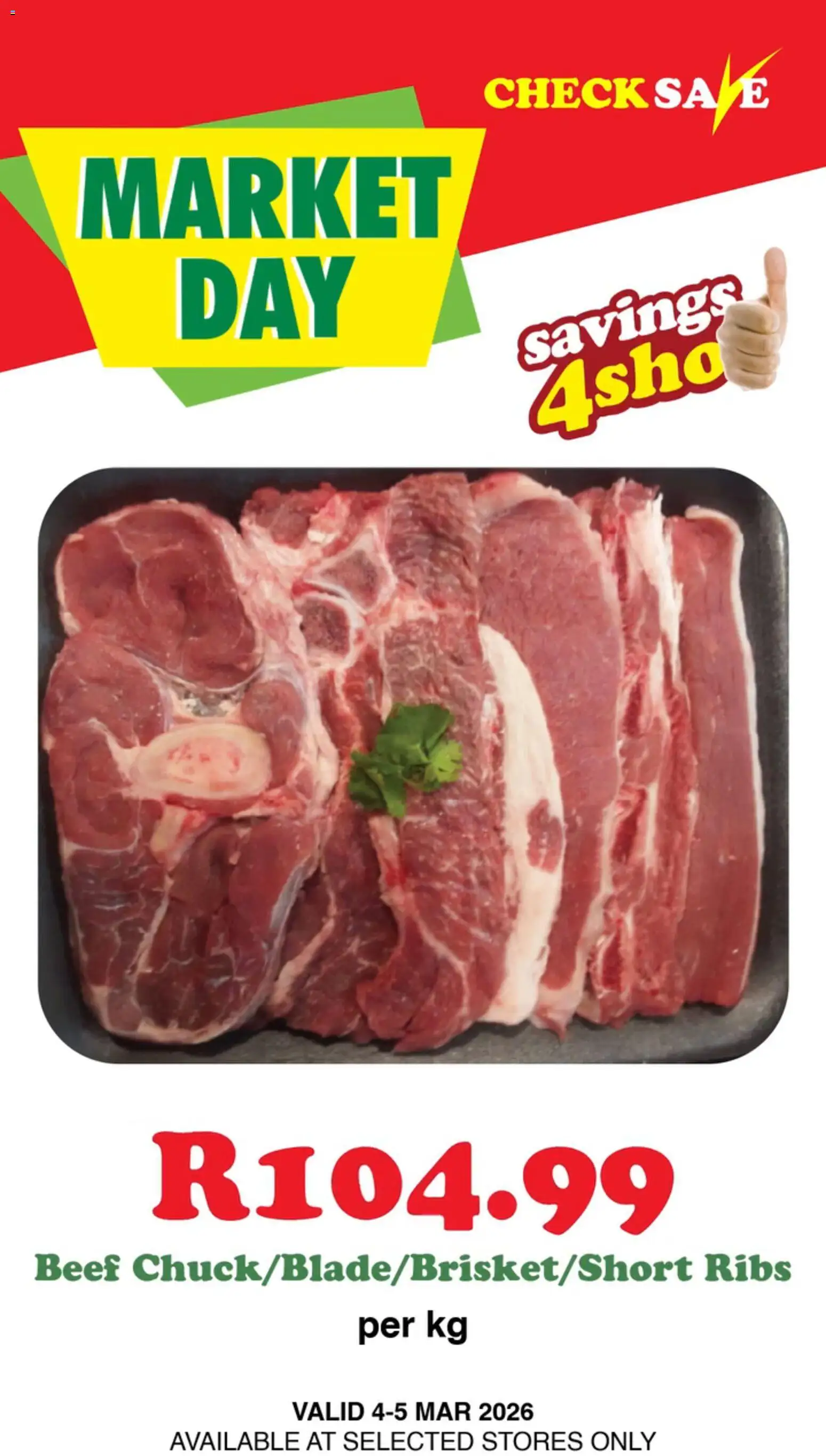 New Check Save catalogue – valid from 04.03.2026 | Page: 14 | Products: Ribs, Beef