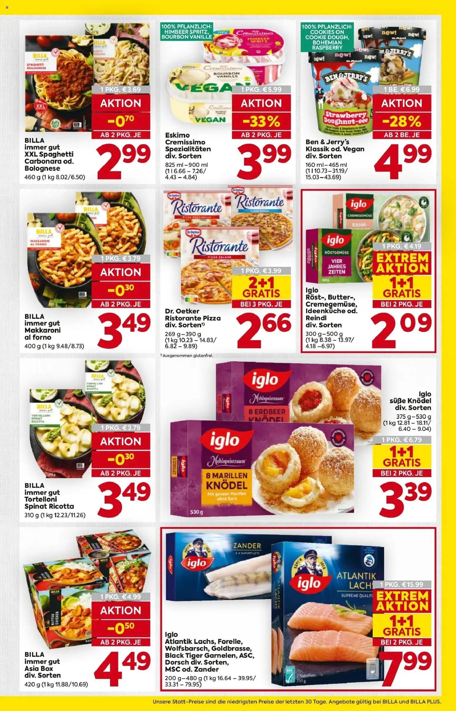 Billa Flugblatt - Moedling, Scheibbs, Schwadorf gültig ab 08.01.2026 | Seite: 13 | Produkte: Butter, Hajdina liszt, Pizza, Bourbon