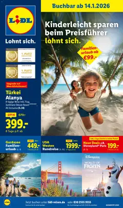 Lidl Reisen - Prospekt ab 14.01.2026 gültig