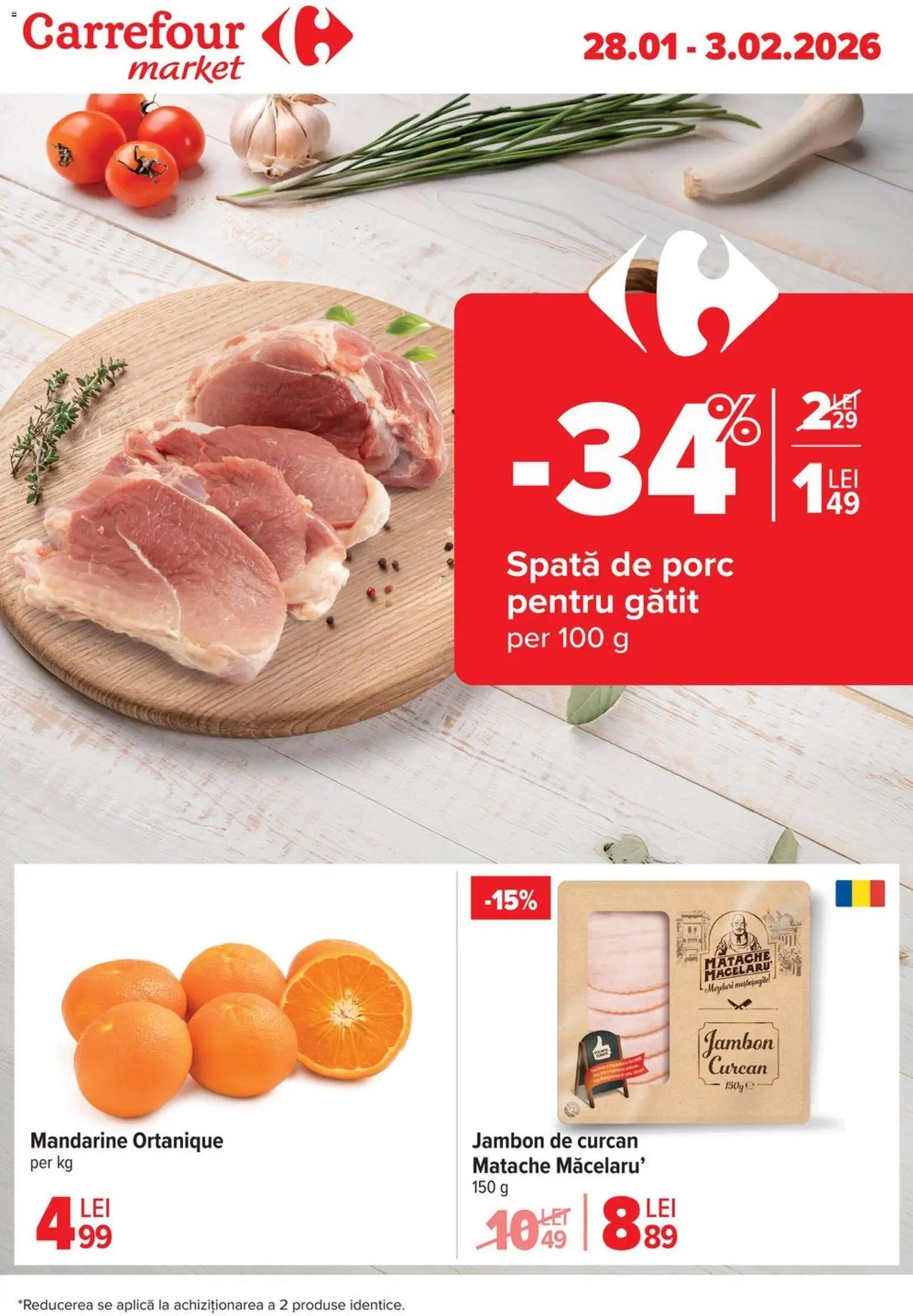 Noul catalog Carrefour – valabil de la 28.01.2026 | Pagină: 1 | Produse: Mandarine