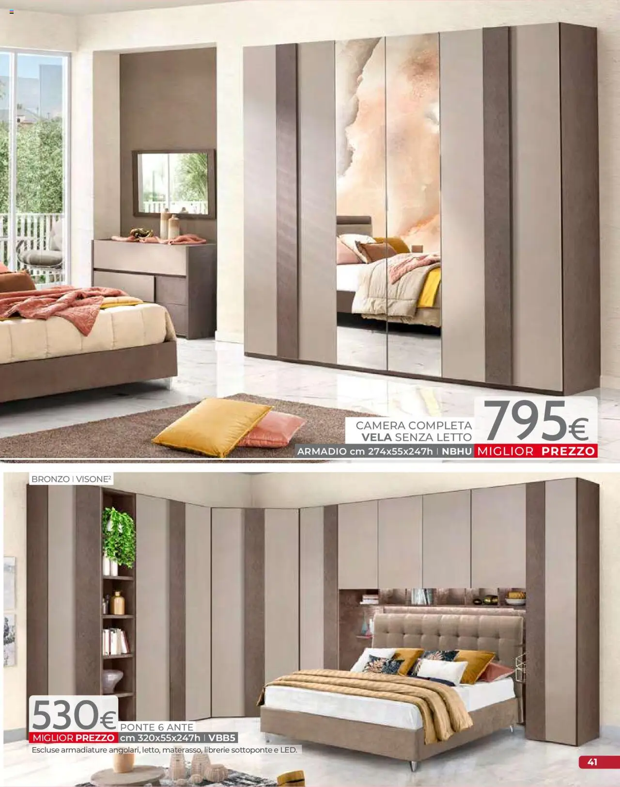 Volantino Mondo Convenienza del 09.09.2025 | Pagina: 43 | Prodotti: Letto, Armadio