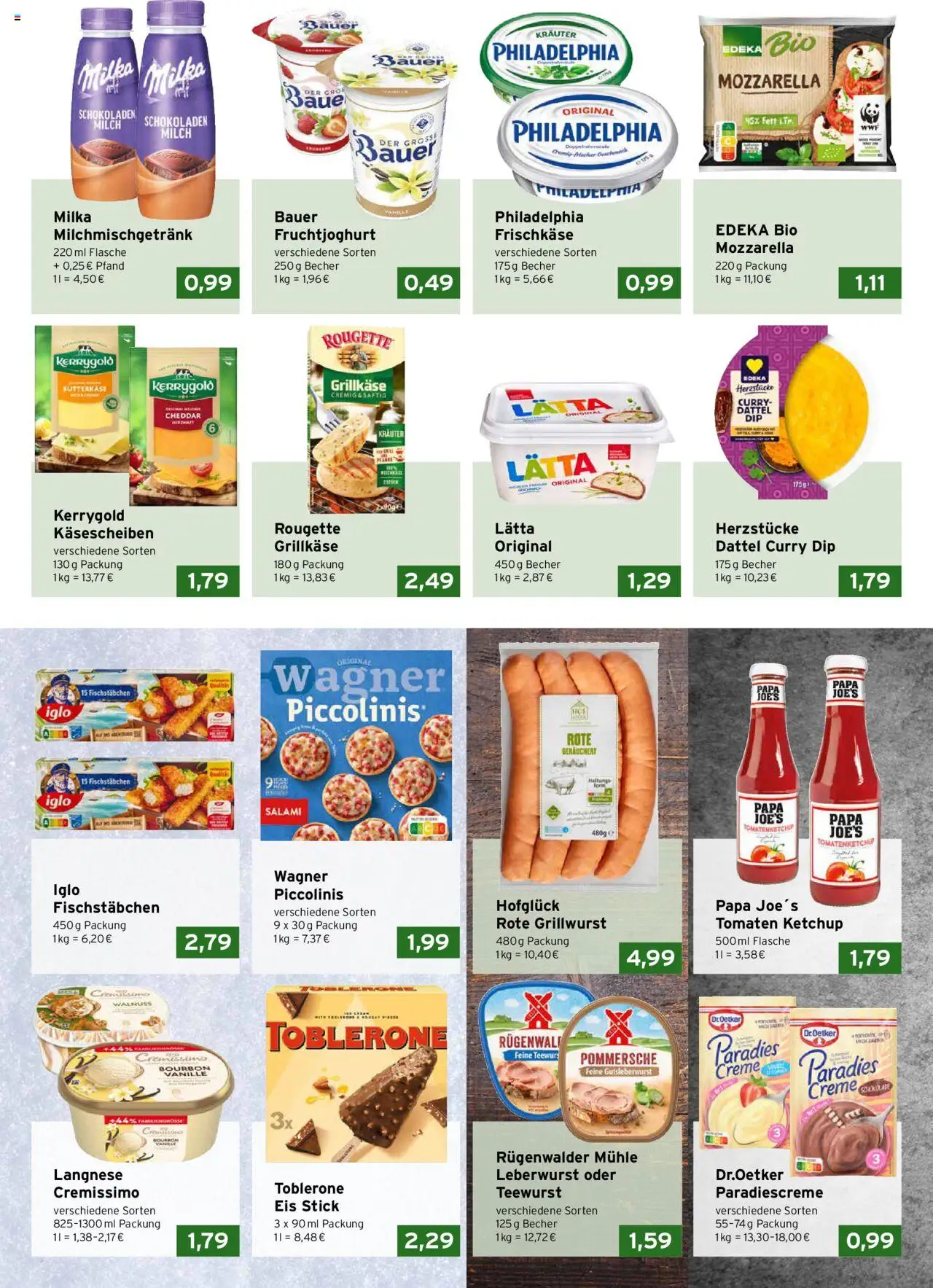CAP Markt Prospekt – gültig ab 08.09.2025 | Seite: 2 | Produkte: Langnese, Creme, Salami, Bourbon