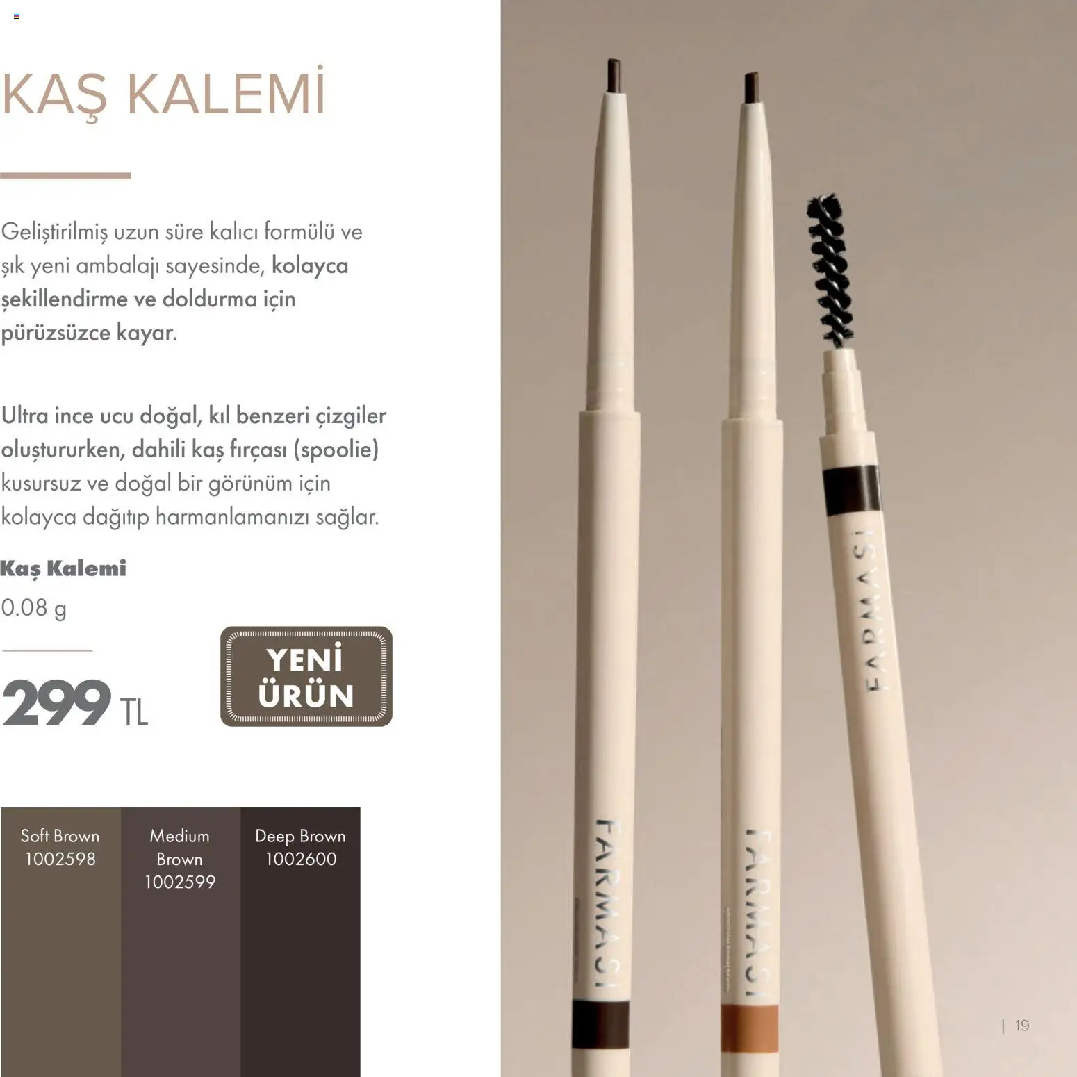 Farmasi Katalog - 01.01.2026 tarihinden itibaren geçerlidir | Sayfa: 19