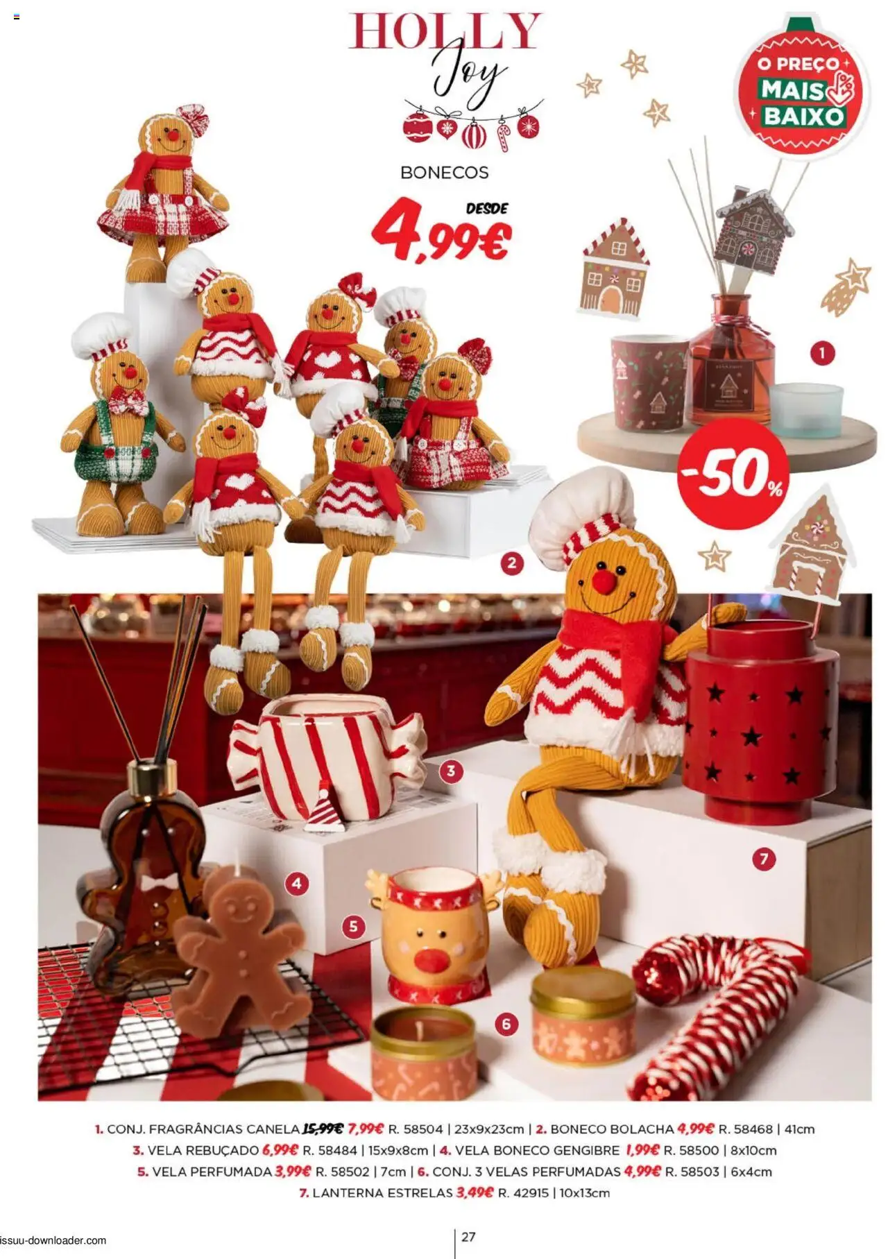 Espaço Casa Catálogo de Natal 2025 │ válido de 11.10.2025 | Página: 27 | Produtos: Canela, Lanterna, Velas