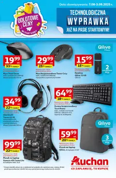 Pogląd oferty "Auchan Gazetka - Technologiczna Wyprawka Szkolna Hipermarket" - ważna od 07.08.2025