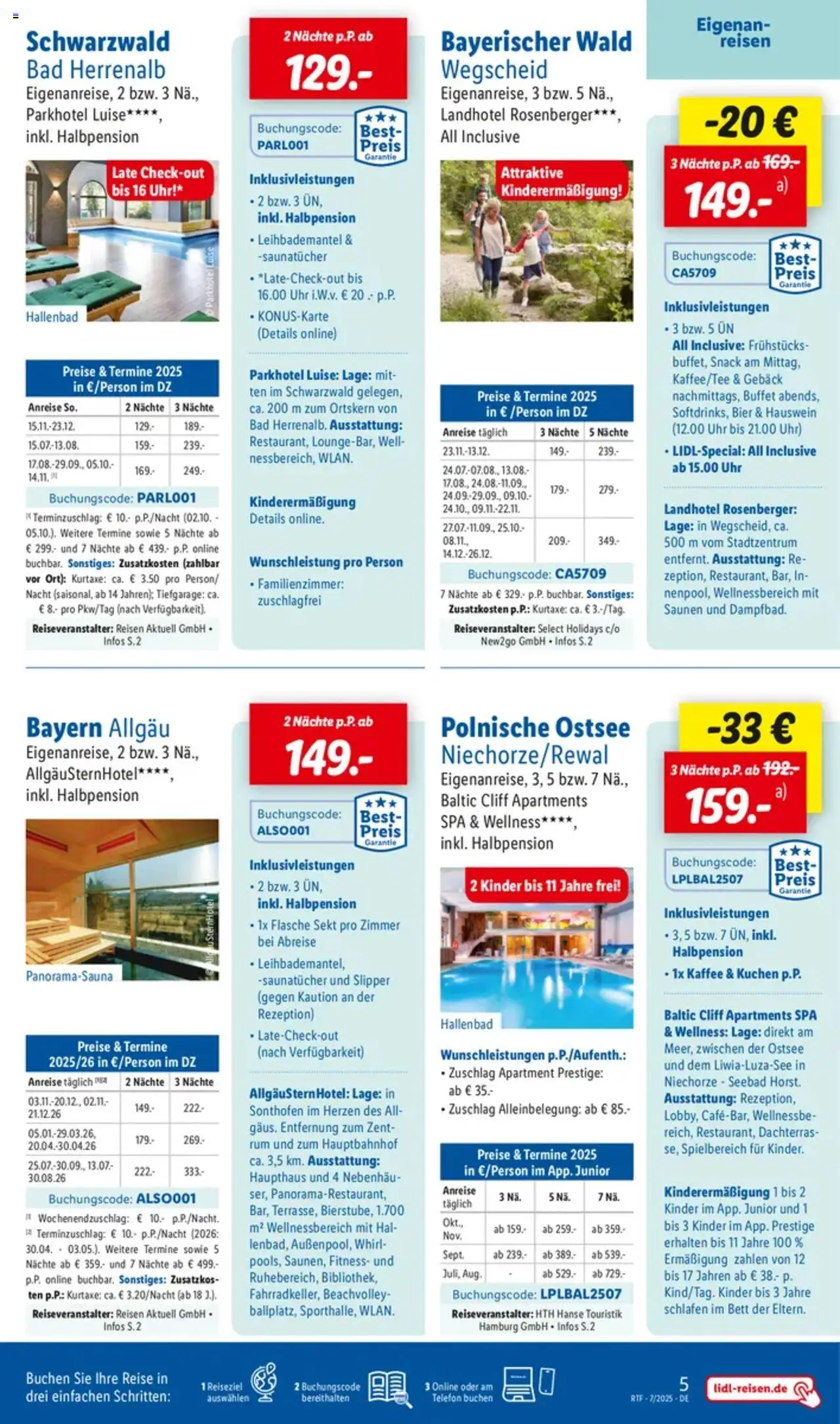 Lidl Reisen - Themenprospekt - gültig ab dem 11.07.2025 | Seite: 5 | Produkte: Bett, Kaffee, Bier, Telefon