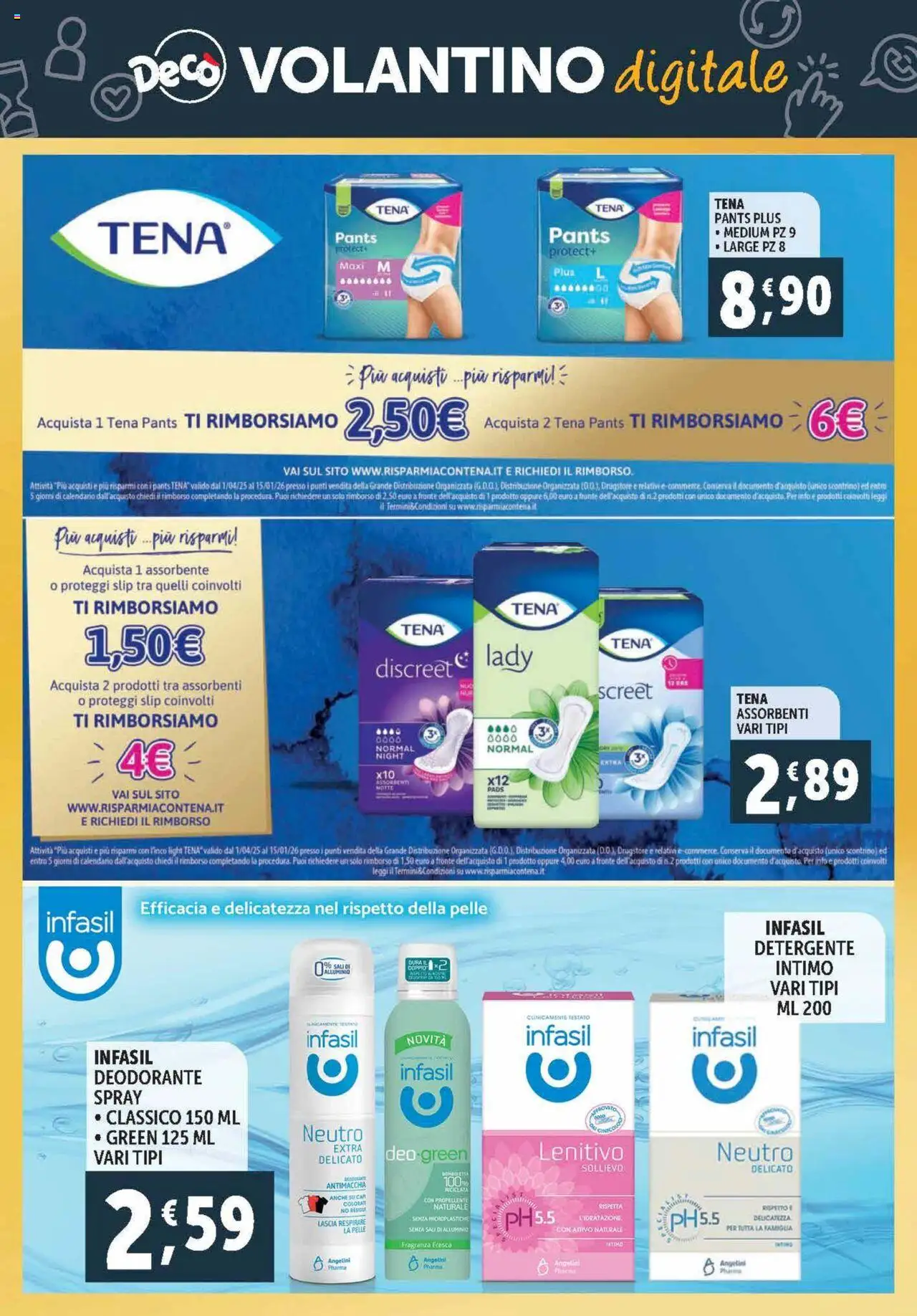 Volantino Decò del 03.10.2025 | Pagina: 33 | Prodotti: Deodorante, Proteggi slip, Intimo, Alluminio
