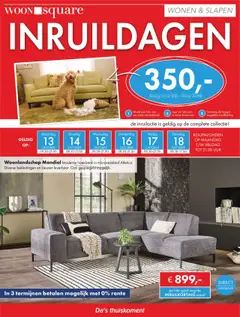 Woonsquare - Folder - Voorbeeld van een folder van Woonsquare, geldig van 13.10.2025
