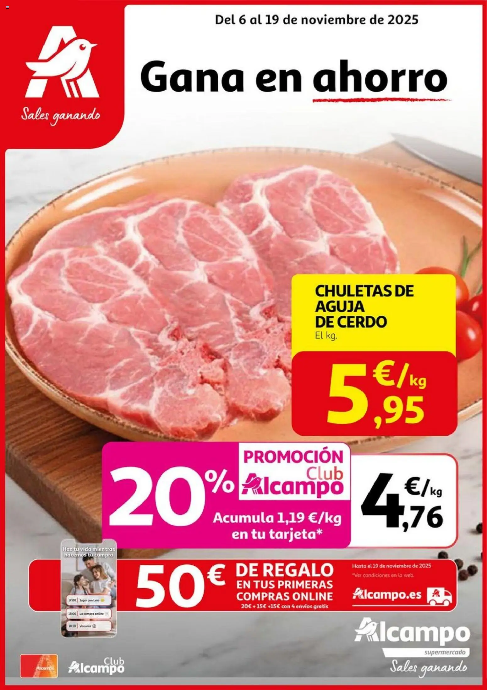 Alcampo - SM Madrid │ válido desde el 06.11.2025 | Página: 1 | Productos: Cerdo
