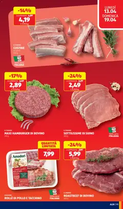 Anteprima del volantino MAXI HAMBURGER DI BOVINO, 220 g valido a partire dal 13.04.2026 | Pagina: 11