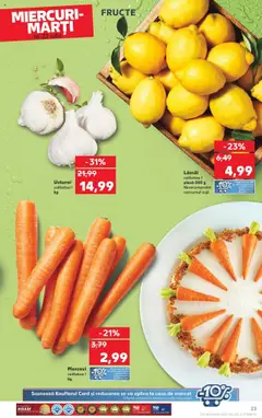Catalog Kaufland - Bucureşti – valabil de la 16.07.2025 | Pagină: 23 | Produse: Morcovi, Fructe, Usturoi