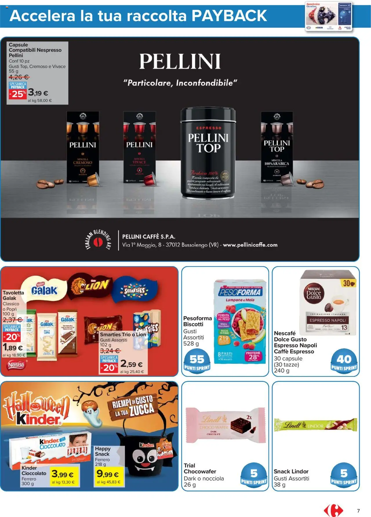 Volantino Carrefour del 20.10.2025 | Pagina: 7 | Prodotti: Caffè, Biscotti, Zucca, Lampone
