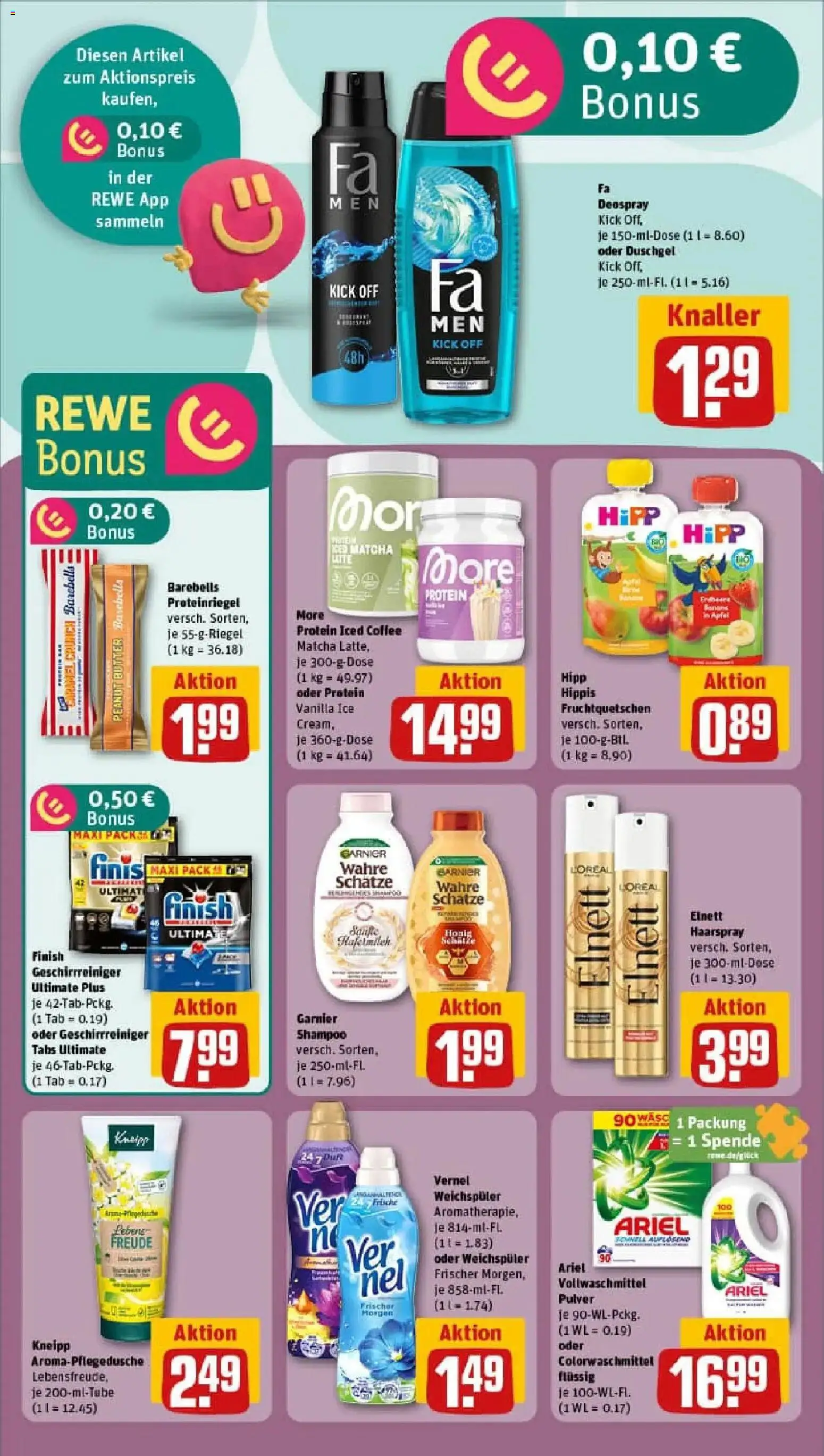 Rewe prospekt Burladingen	 – gültig ab 11.01.2026 | Seite: 24 | Produkte: Ariel, Shampoo, Haarspray, Shower Gel