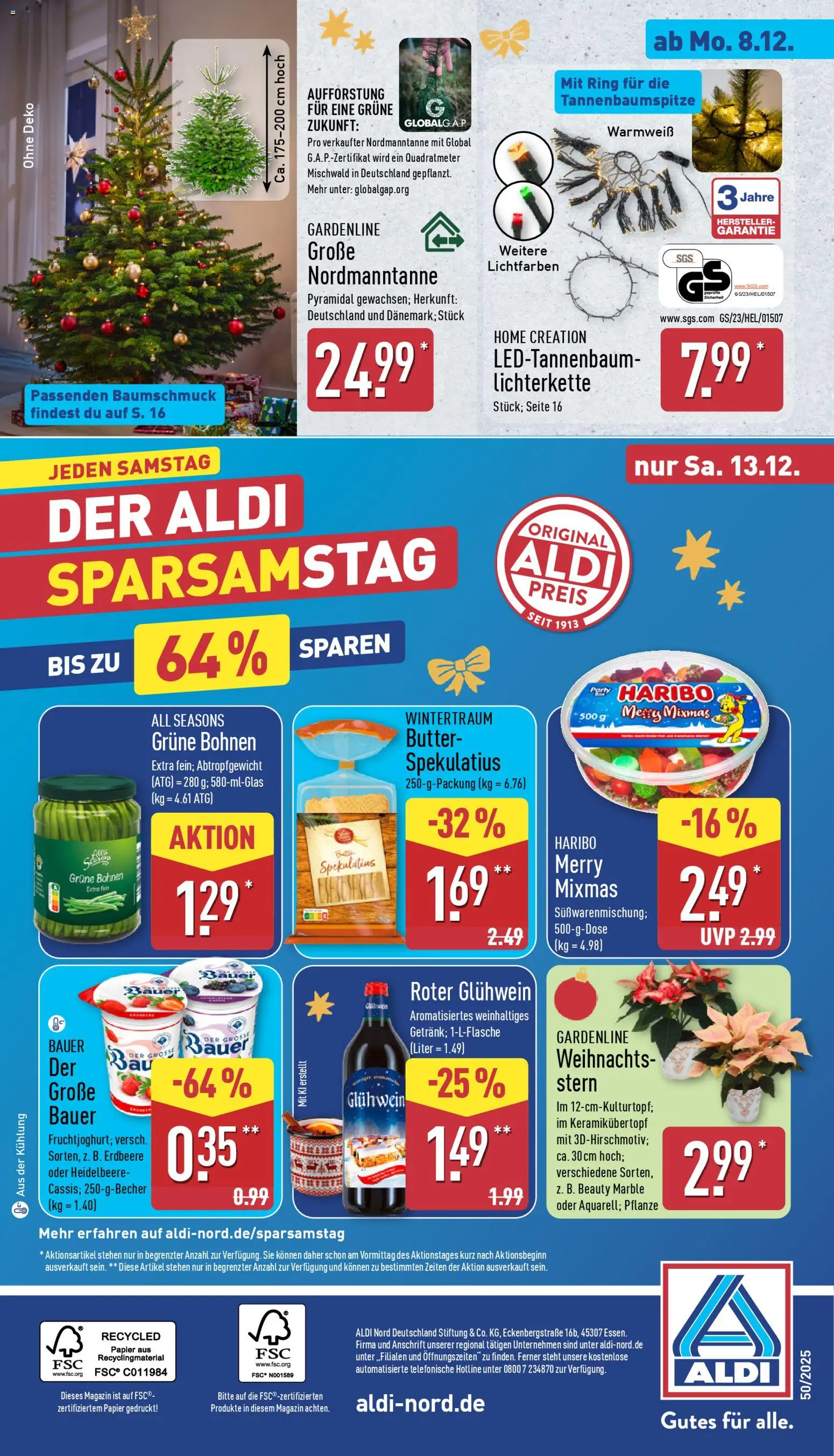 Aldi Prospekt 	 – gültig ab 08.12.2025 | Seite: 36 | Produkte: Haribo, Butter, Home creation