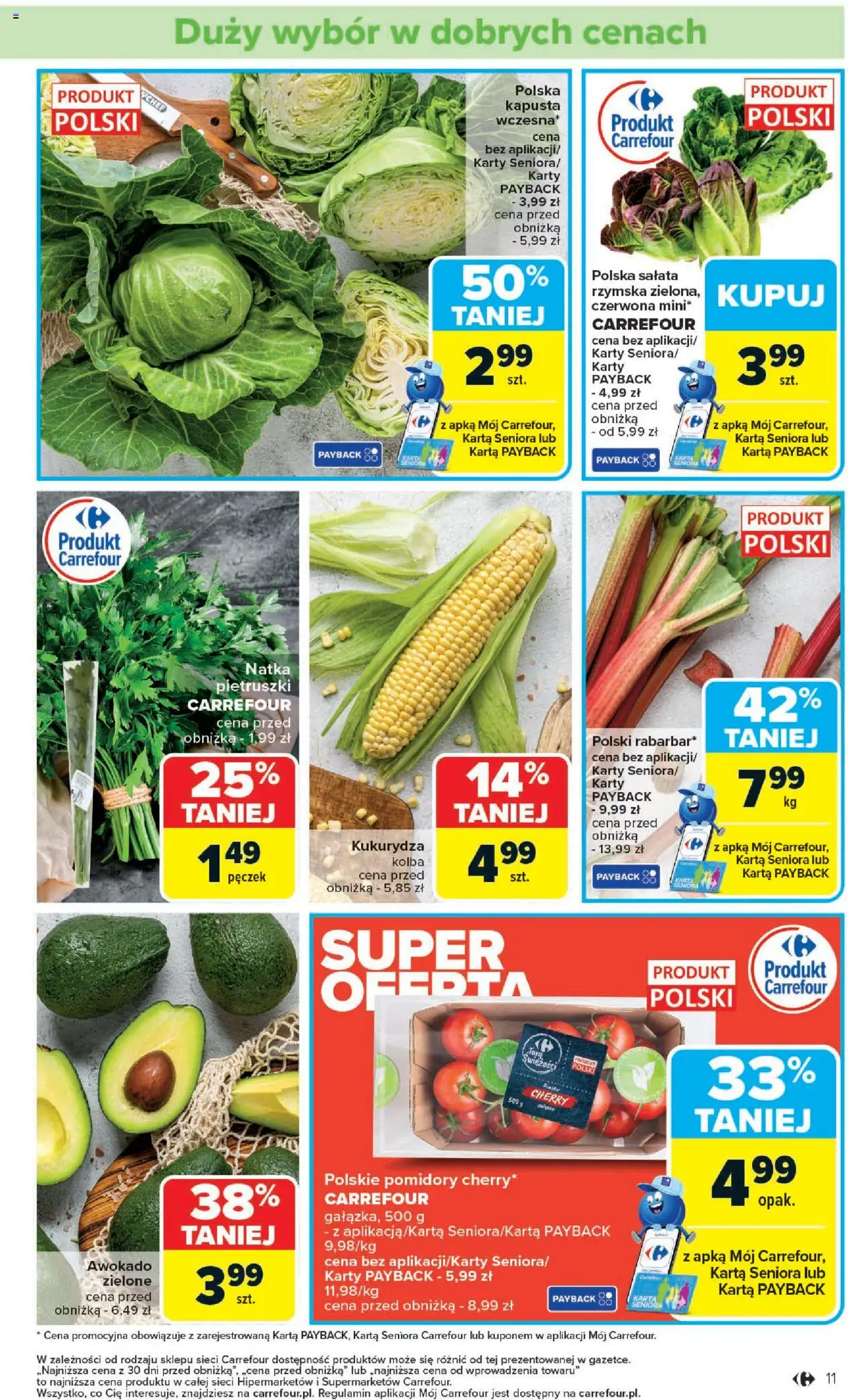 Carrefour Gazetka od 09.06.2025 | Strona: 13 | Produkty: Kapusta, Karta, Kukurydza, Pomidory