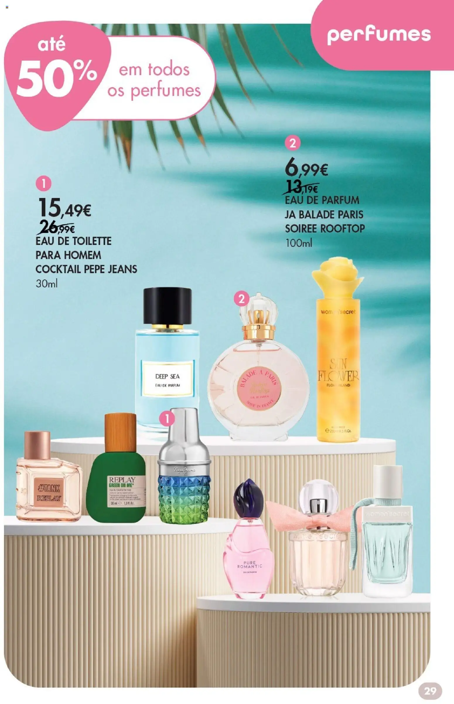 Pingo Doce - Bem Estar Primavera Lojas │ válido de 07.04.2026 | Página: 29 | Produtos: Jeans, Perfumes, Perfume, Eau de toilette