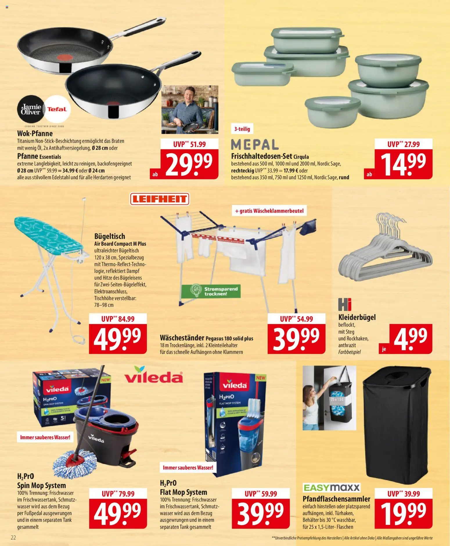 Famila Prospekt 	 – gültig ab 12.01.2026 | Seite: 22 | Produkte: Kleiderbügel, Wasser, Waschestander