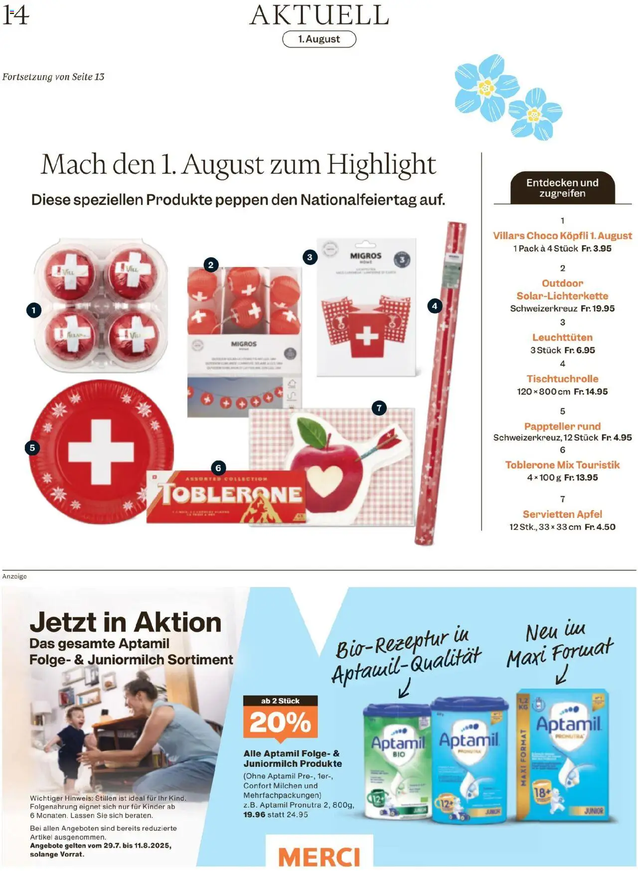 Migros - Magazin ab 28.07.2025 | Seite: 14 | Produkte: Äpfel