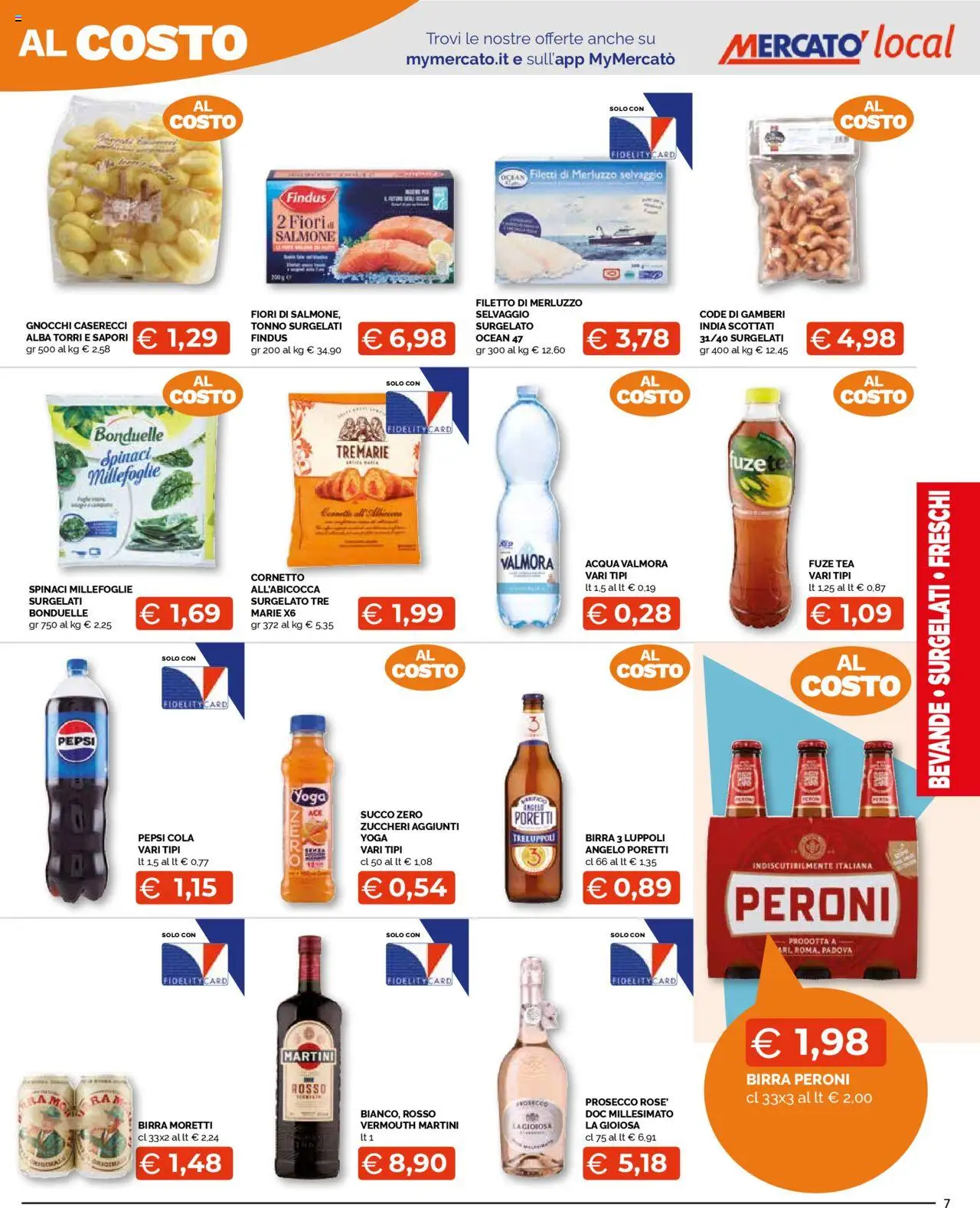 Volantino Mercatò del 13.10.2025 | Pagina: 7 | Prodotti: Succo, Birra, Salmone, Acqua