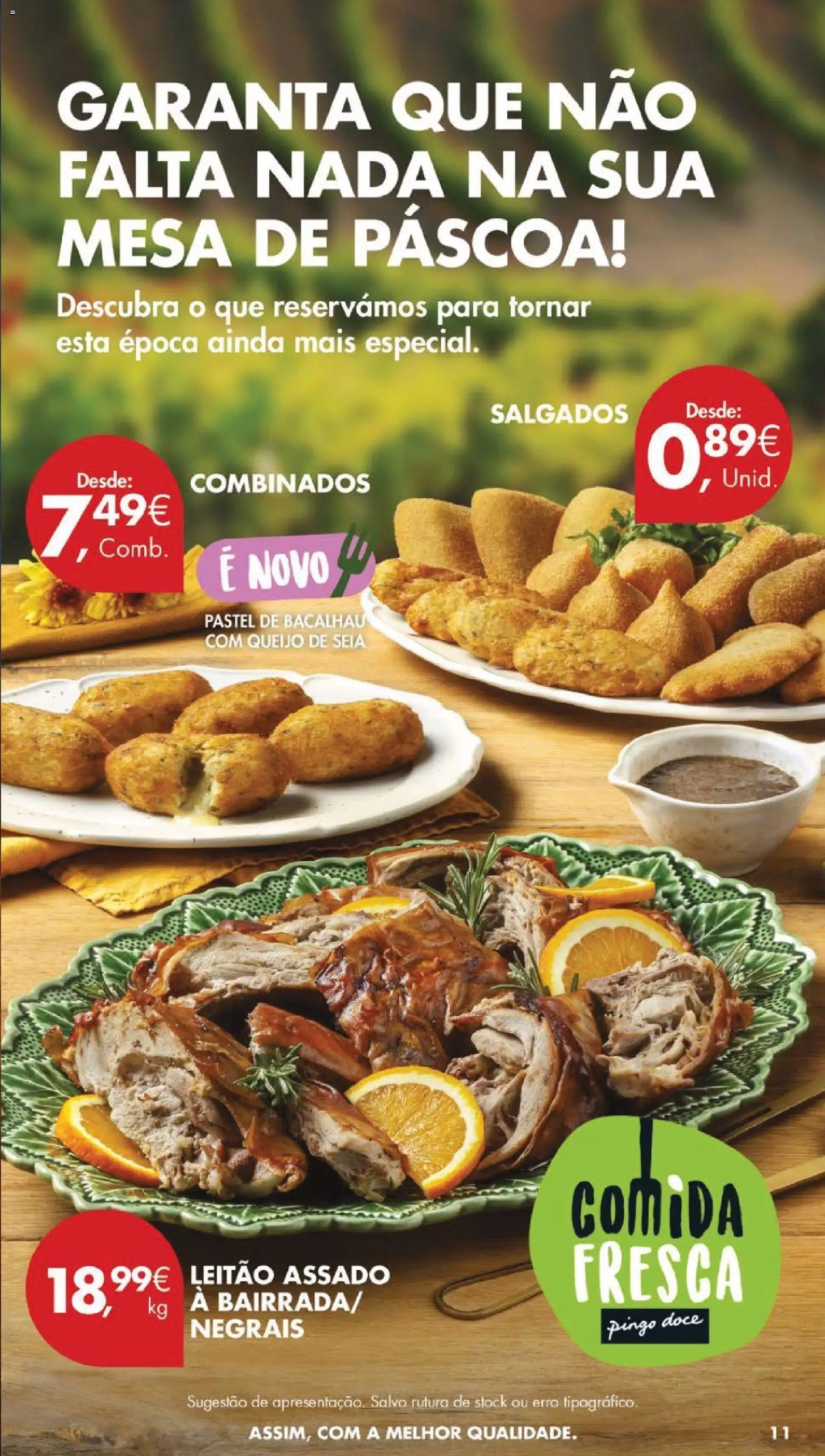 Pingo Doce folheto │ válido de 31.03.2026 | Página: 11 | Produtos: Bacalhau, Mesa, Queijo