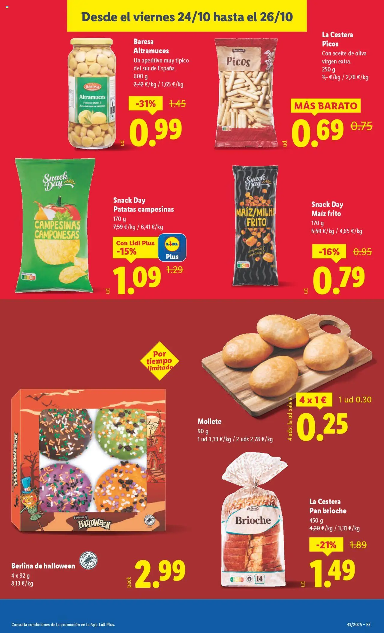 Lidl folleto │ válido desde el 20.10.2025 | Página: 29 | Productos: Aceite, Pan, Aceite de oliva, Aceite de oliva virgen extra