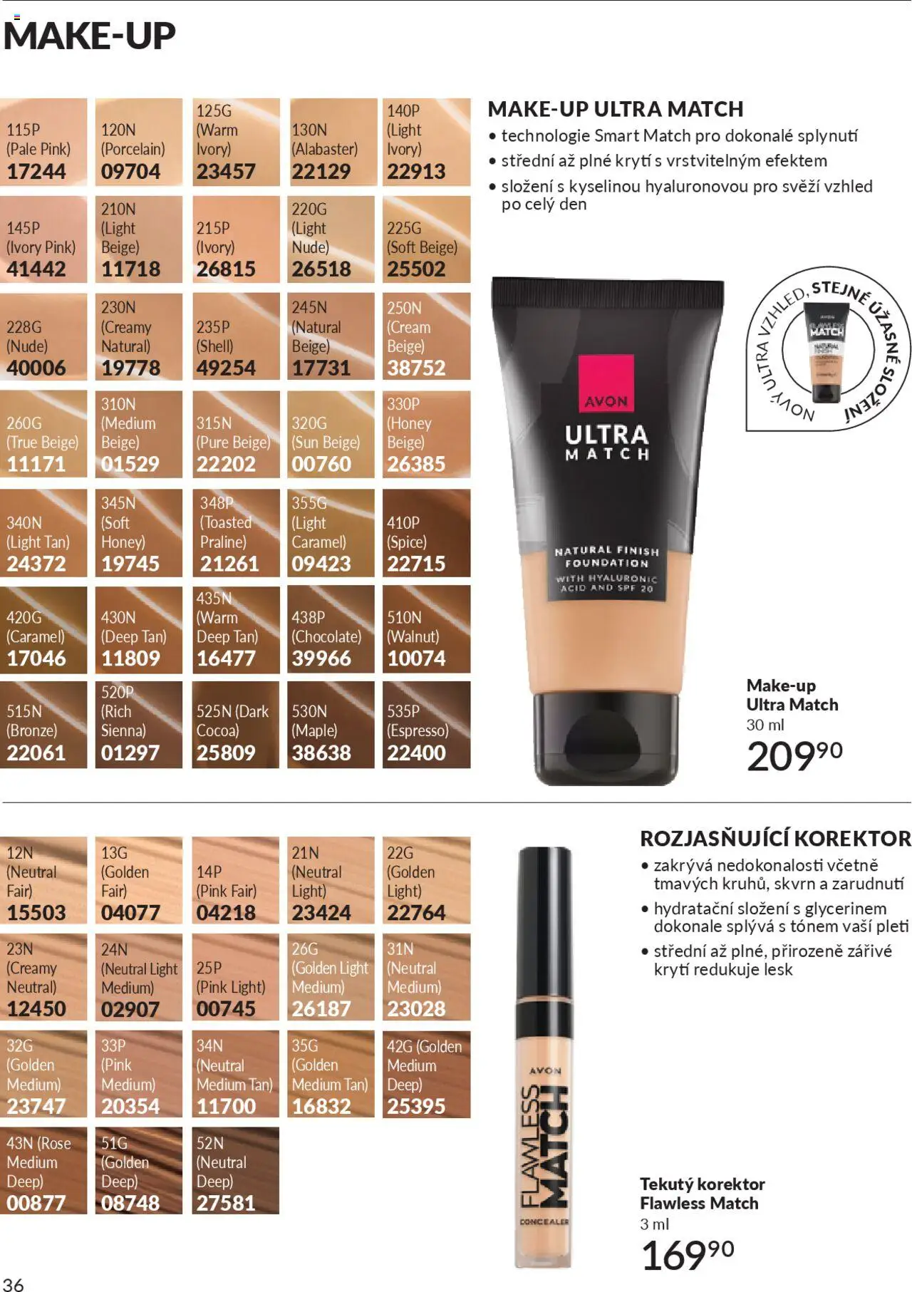Avon katalog 9/2025 od 01.09.2025 | Strana: 38 | Produkty: Finish, Makeup, Korektor