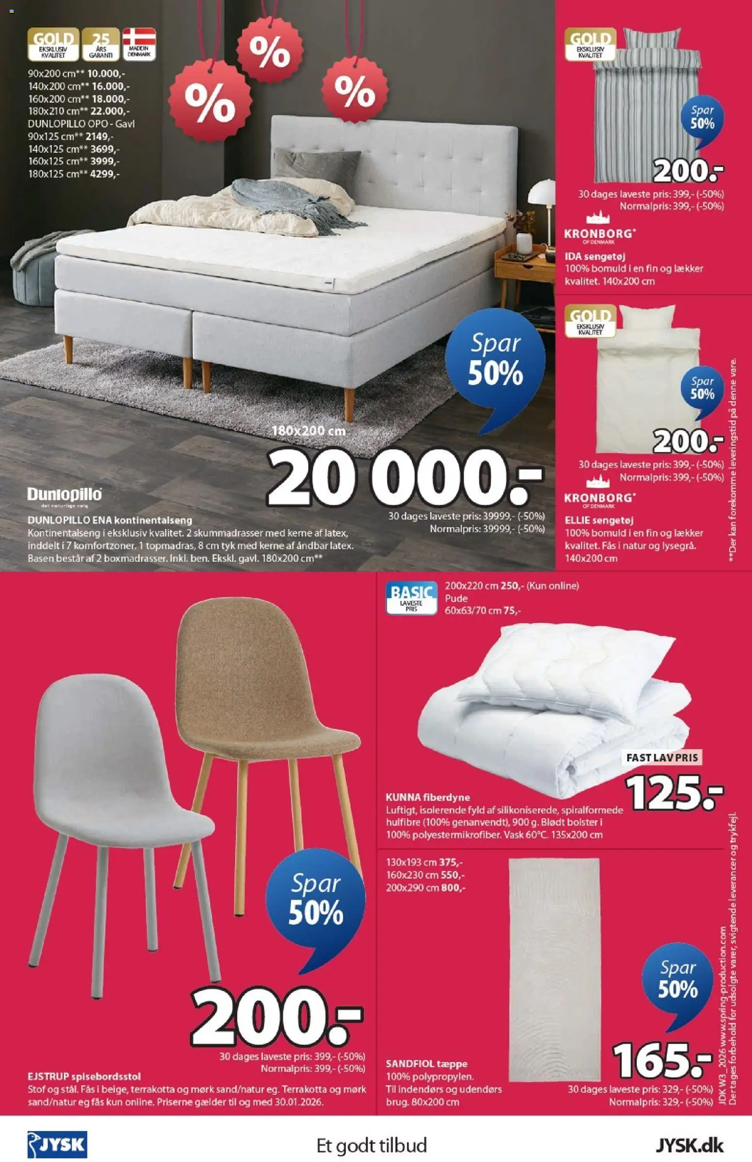 JYSK tilbudsavis – gyldig fra 16.01.2026 | Side: 24 | Produkter: Pude, Tæppe, Stof