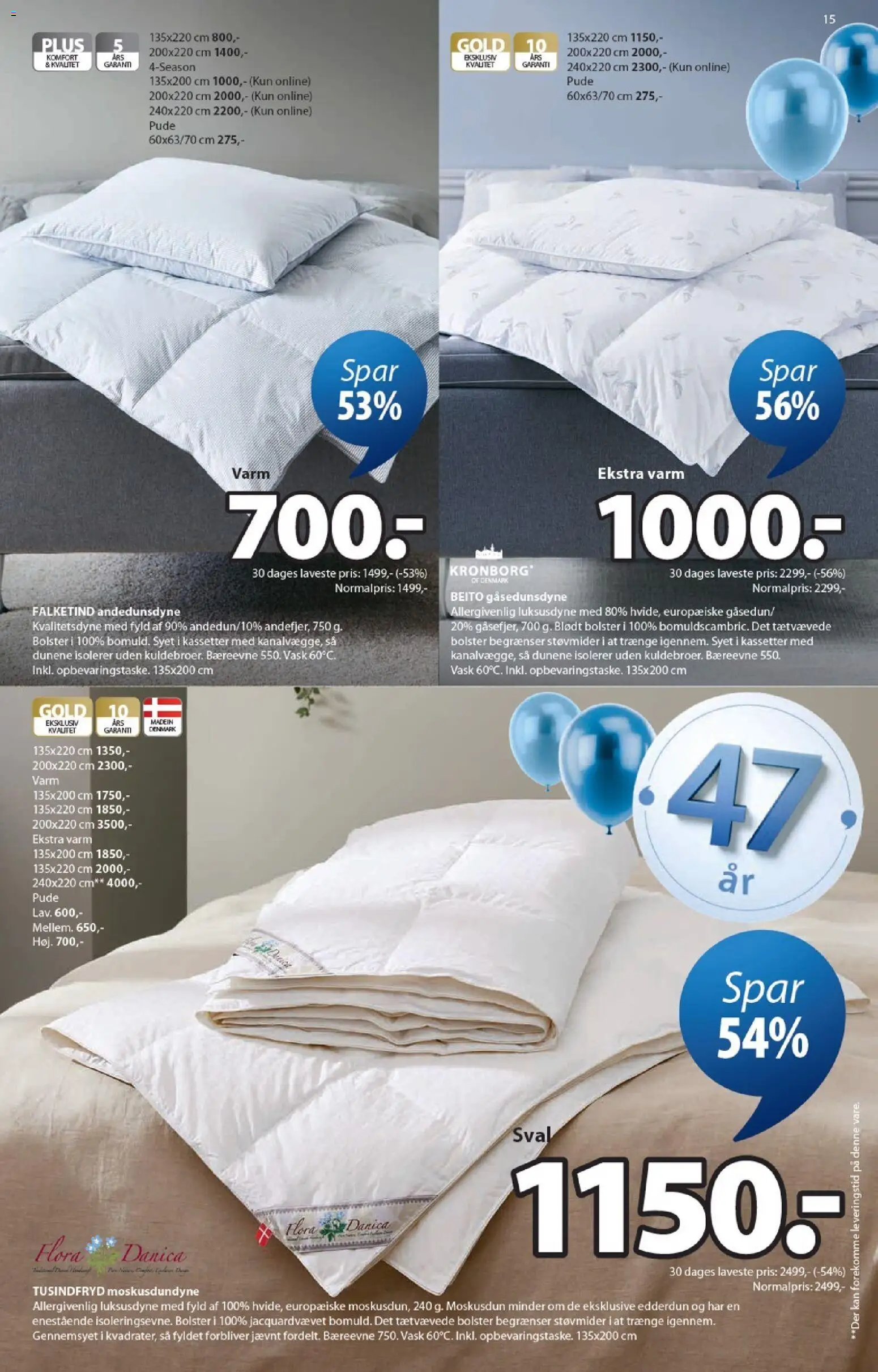 JYSK tilbudsavis – gyldig fra 17.04.2026 | Side: 15 | Produkter: Pude