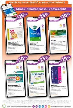 Alma Gyógyszertárak Akciós újság - amely érvényes a következő dátumtól: 01.01.2026 | Oldal: 4 | Termékek: Tablet, Alma