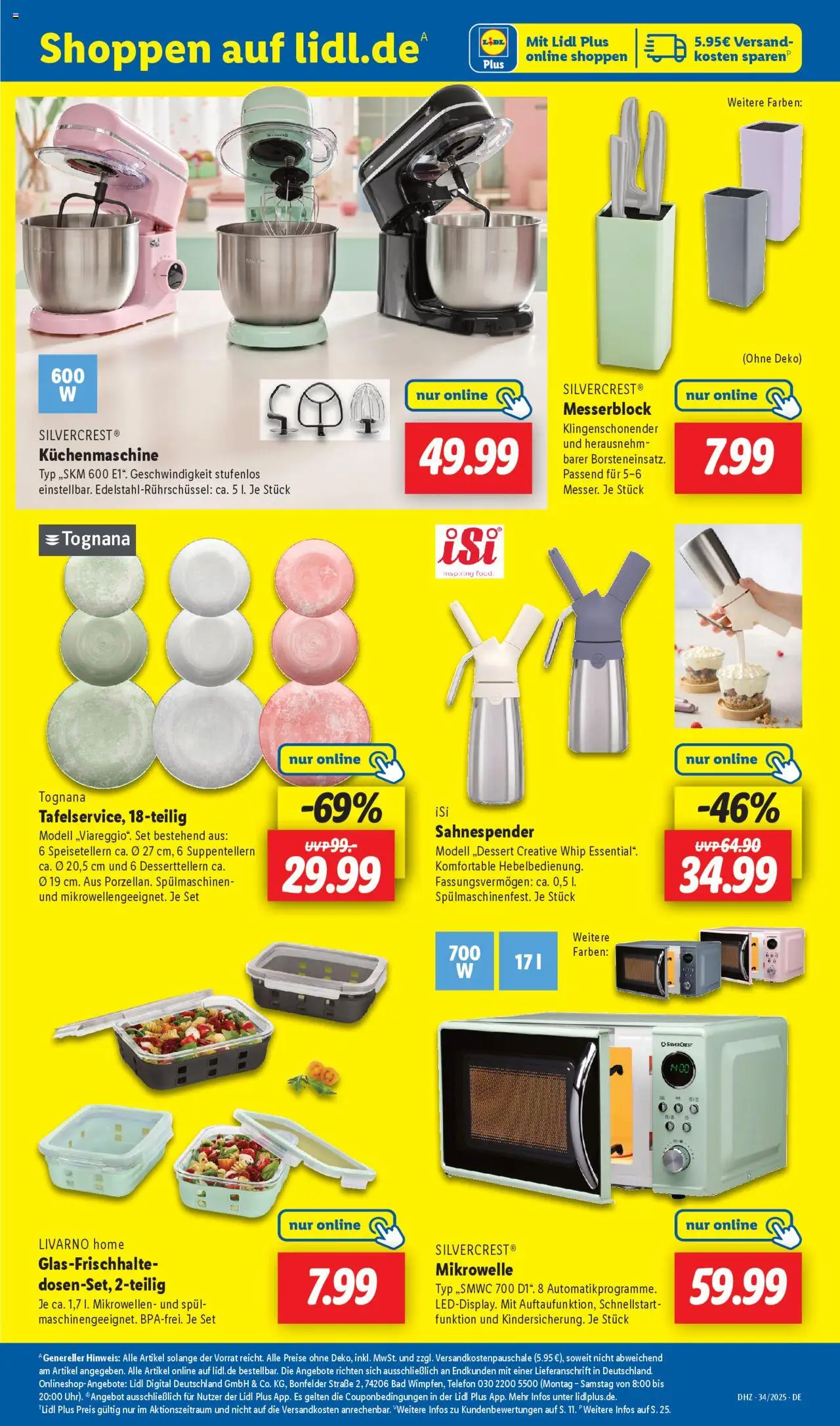 Lidl Prospekt Holzminden - gültig ab dem 18.08.2025 | Seite: 21 | Produkte: Mikrowelle, Bad, Telefon