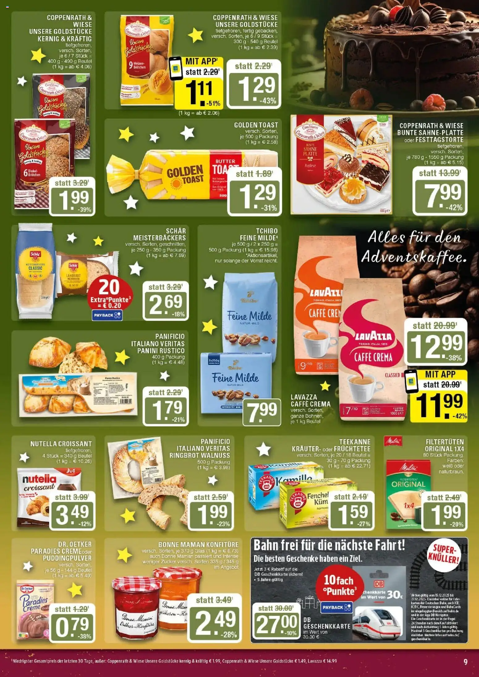Edeka prospekt Marl	 – gültig ab 15.12.2025 | Seite: 9 | Produkte: Lavazza, Butter, Creme, Teekanne