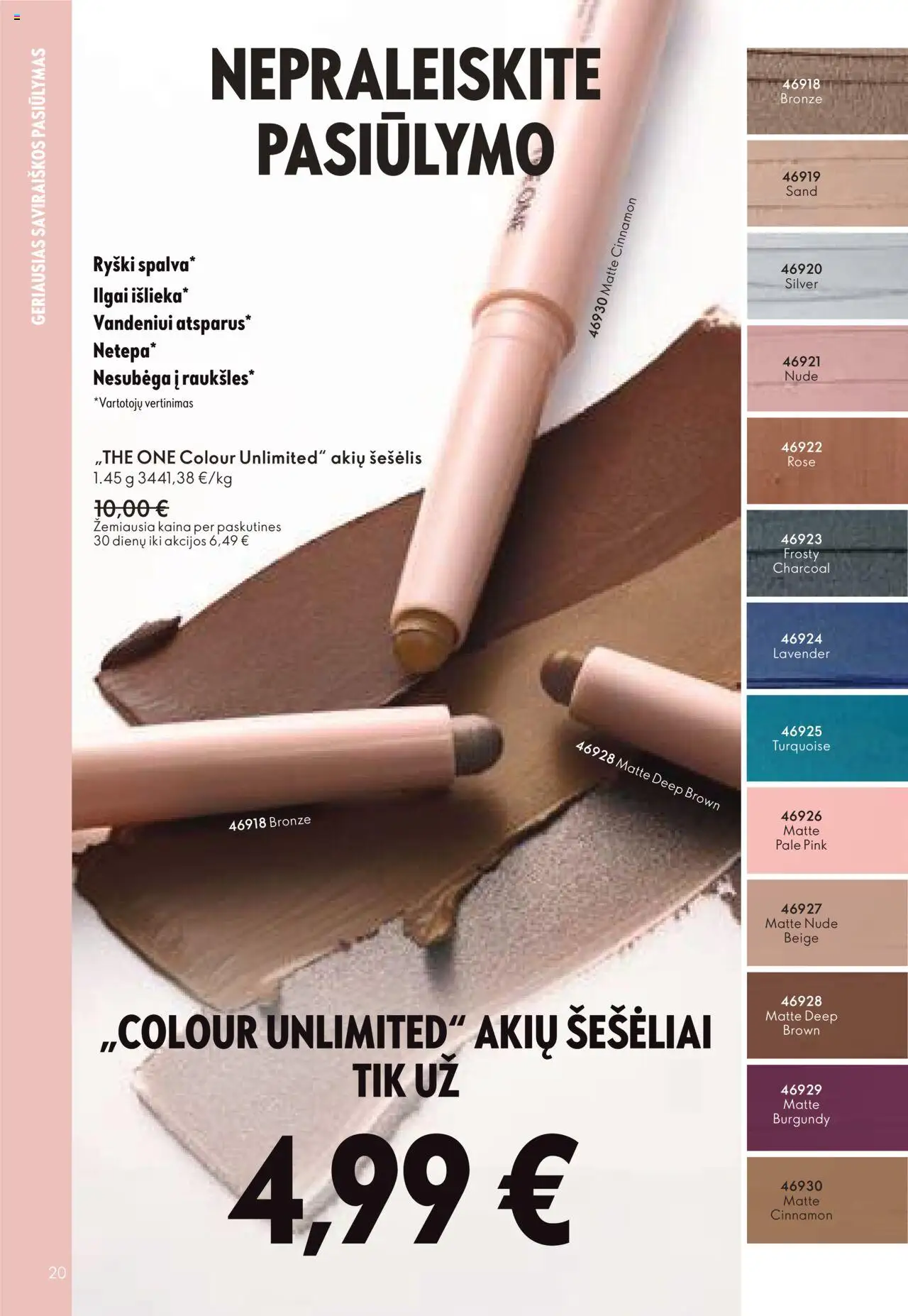 Oriflame - Katalogas 12 2025│galioja nuo 24.08.2025 | Puslapis: 20 | Prekių: Akių šešėliai