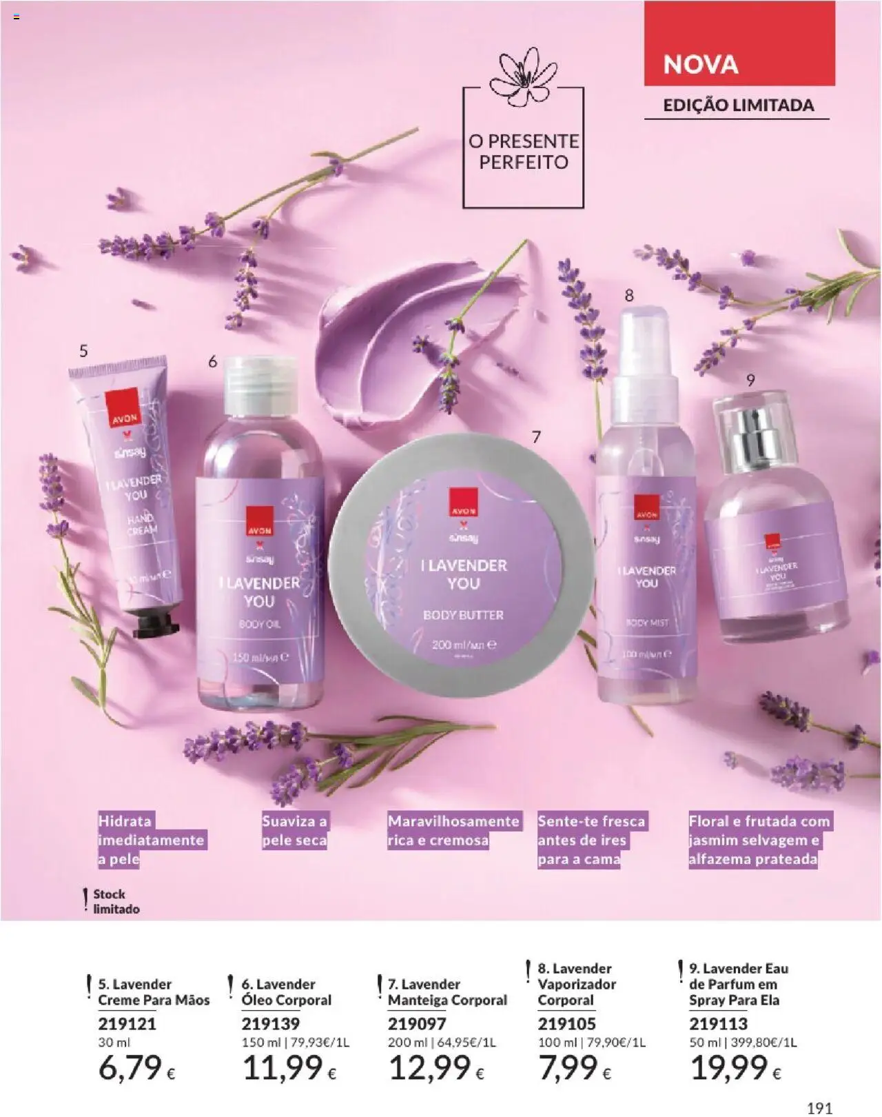 Catálogo Avon Campanha 8 │ válido de 01.08.2025 | Página: 191 | Produtos: Perfume, Cama, Manteiga, Óleo
