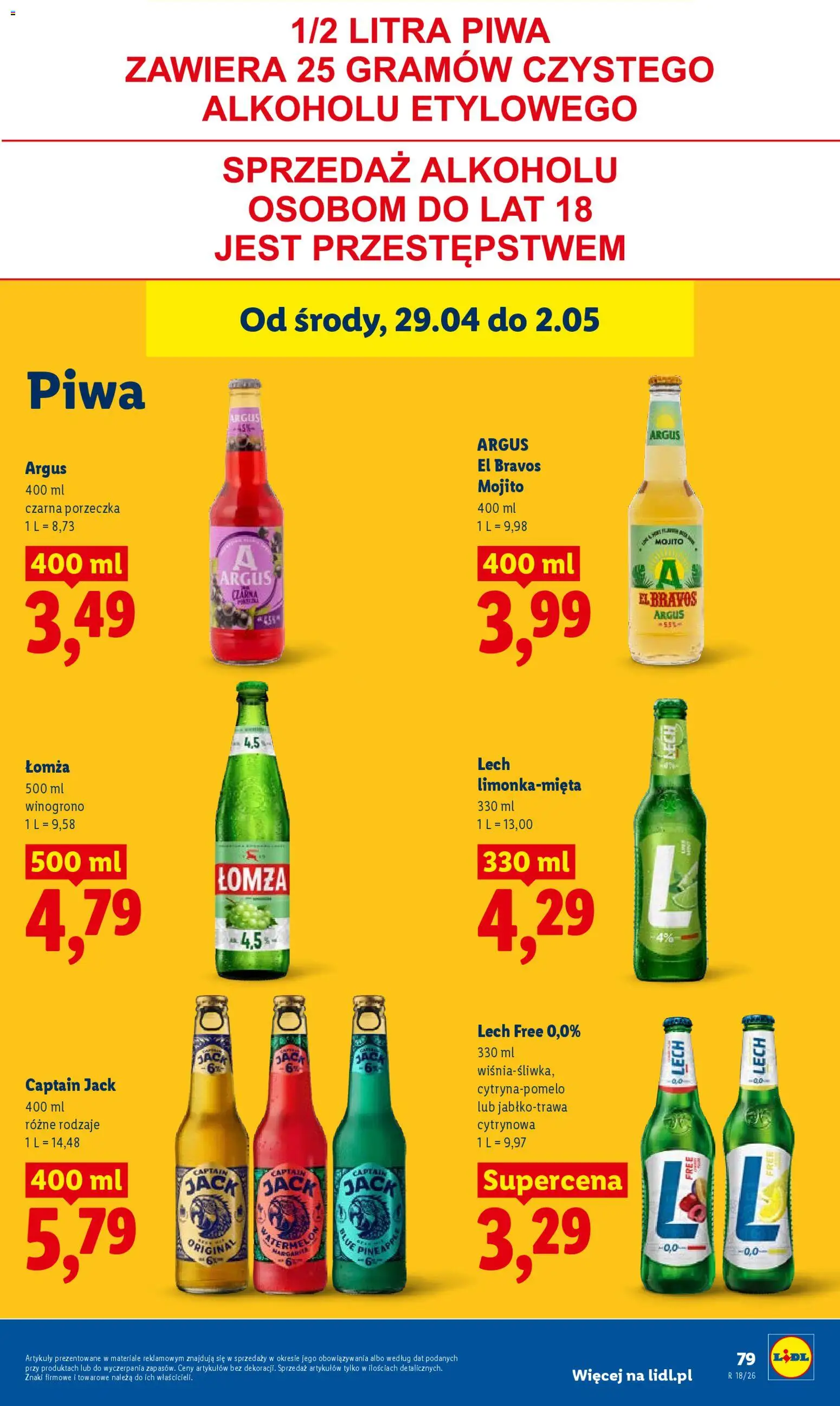 Lidl Polsko leták od 29.04.2026 | Strana: 81 | Produkty: Argus, Mojito