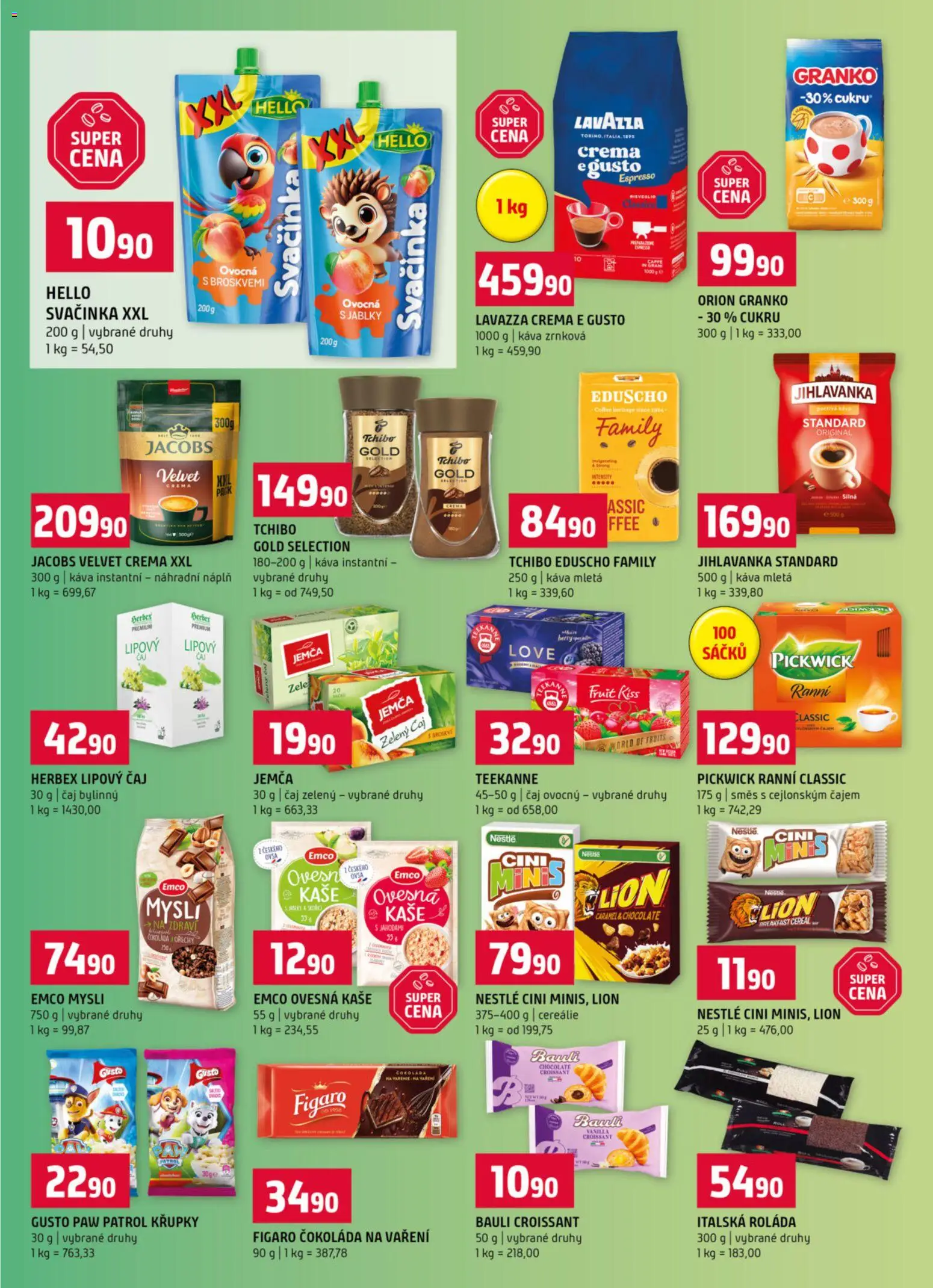 Terno leták od 15.04.2026 | Strana: 9 | Produkty: Lavazza, Ovesná kaše, Velvet, Mysli