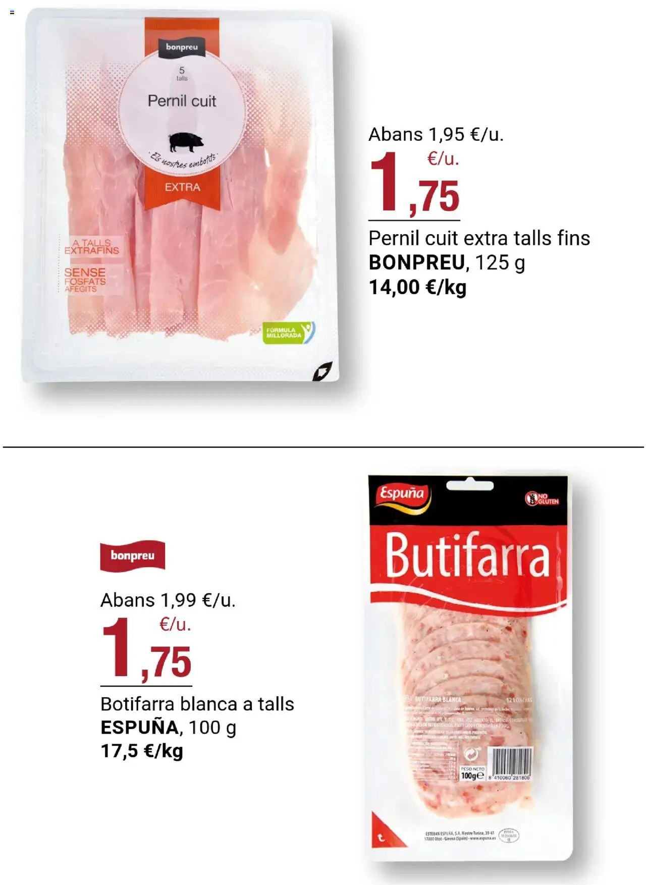 Bonpreu folleto │ válido desde el 23.09.2025 | Página: 63 | Productos: Peso