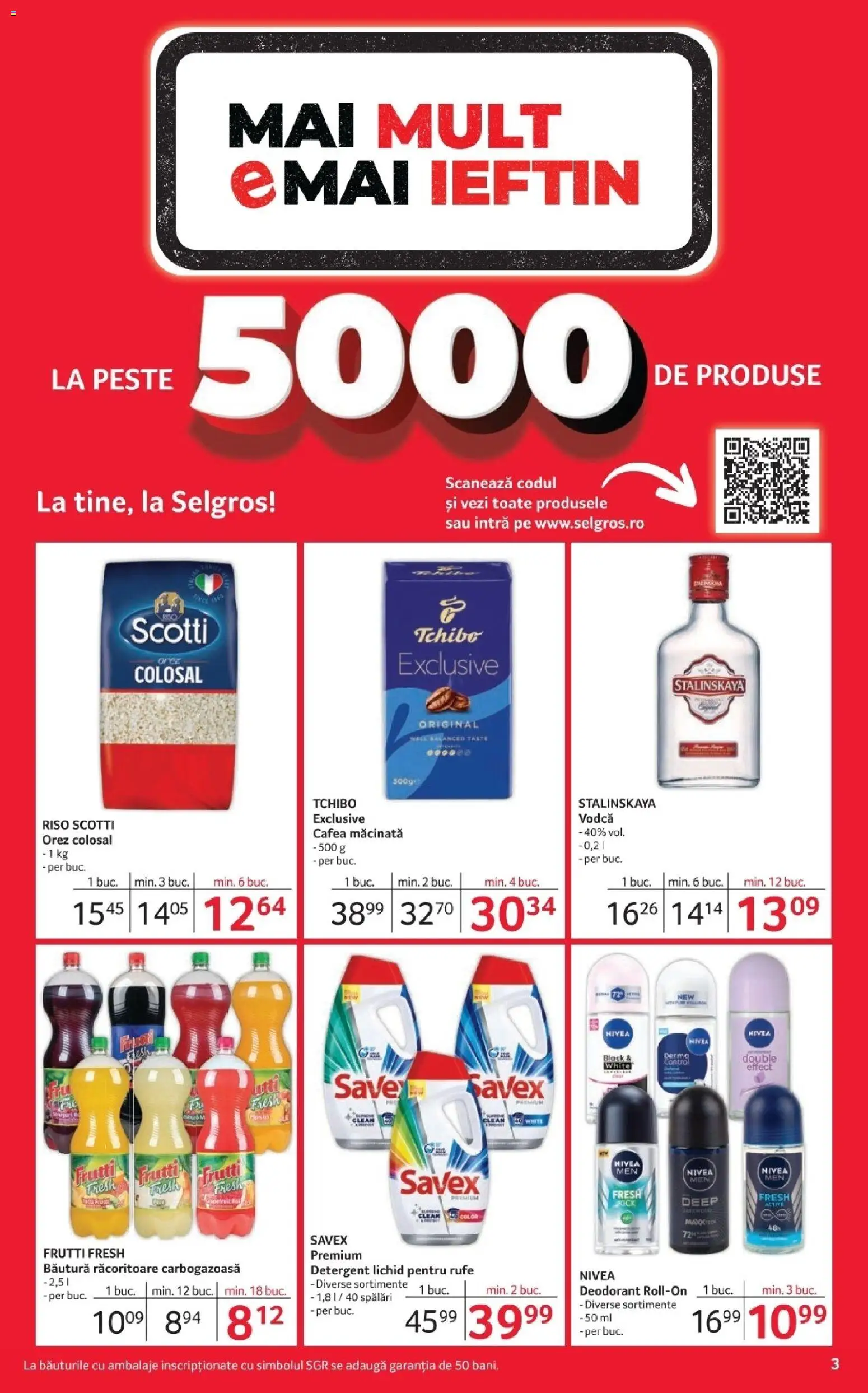 Noul catalog Selgros – valabil de la 02.01.2026 | Pagină: 3 | Produse: Pomelo, Orez, Pește, Detergent