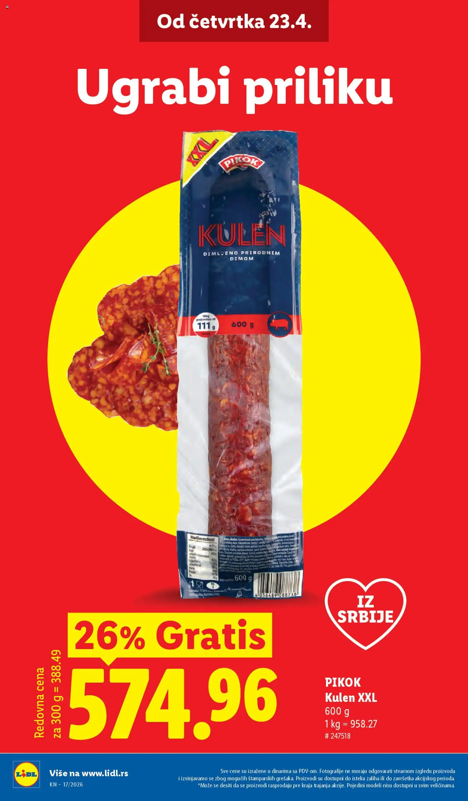 Lidl katalog - važi od 23.04.2026 | Strana: 6 | Proizvode: Kulen