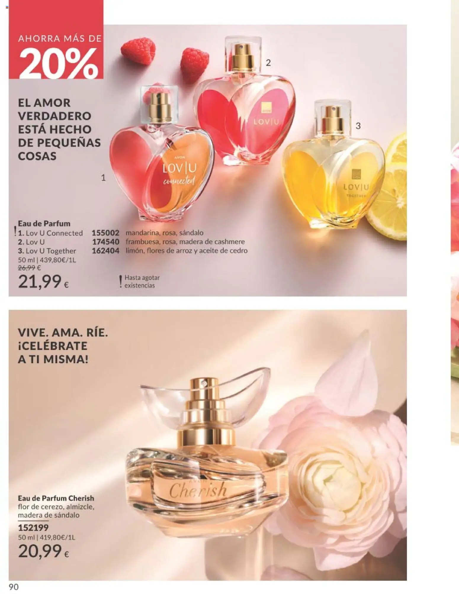Catálogo AVON campaña 1 │ válido desde el 01.01.2026 | Página: 90 | Productos: Perfume, Aceite, Arroz, Eau de parfum